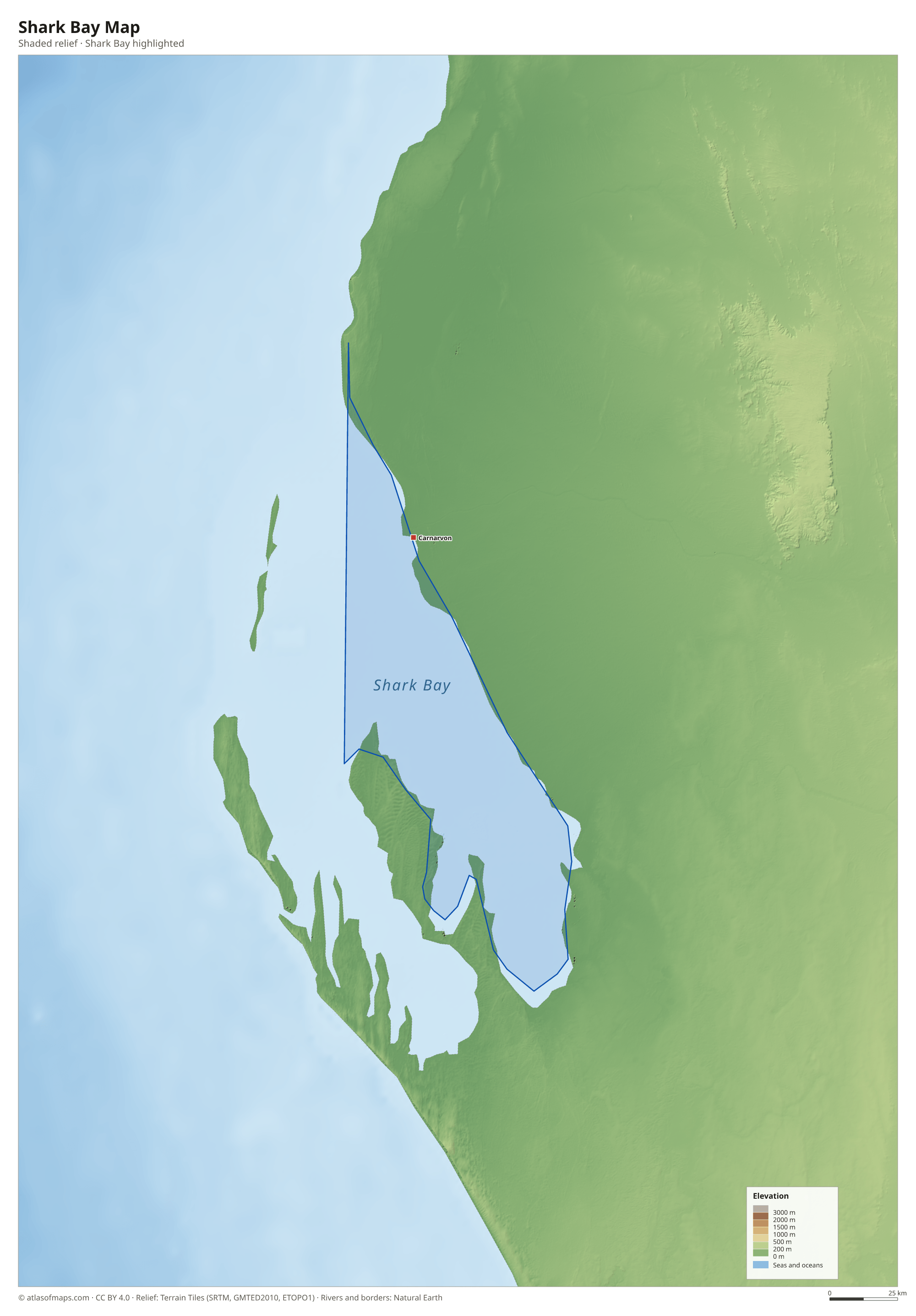Shark Bay Map