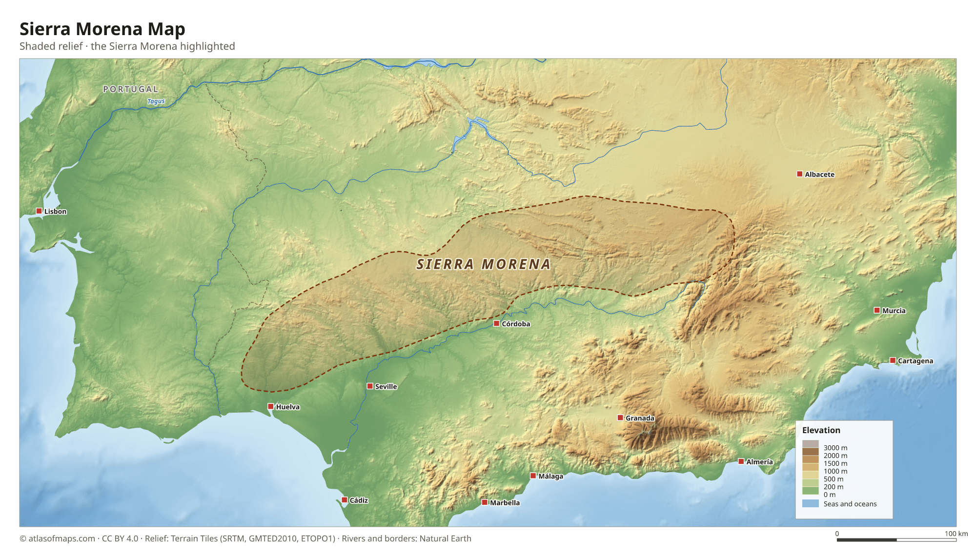 Sierra Morena Map