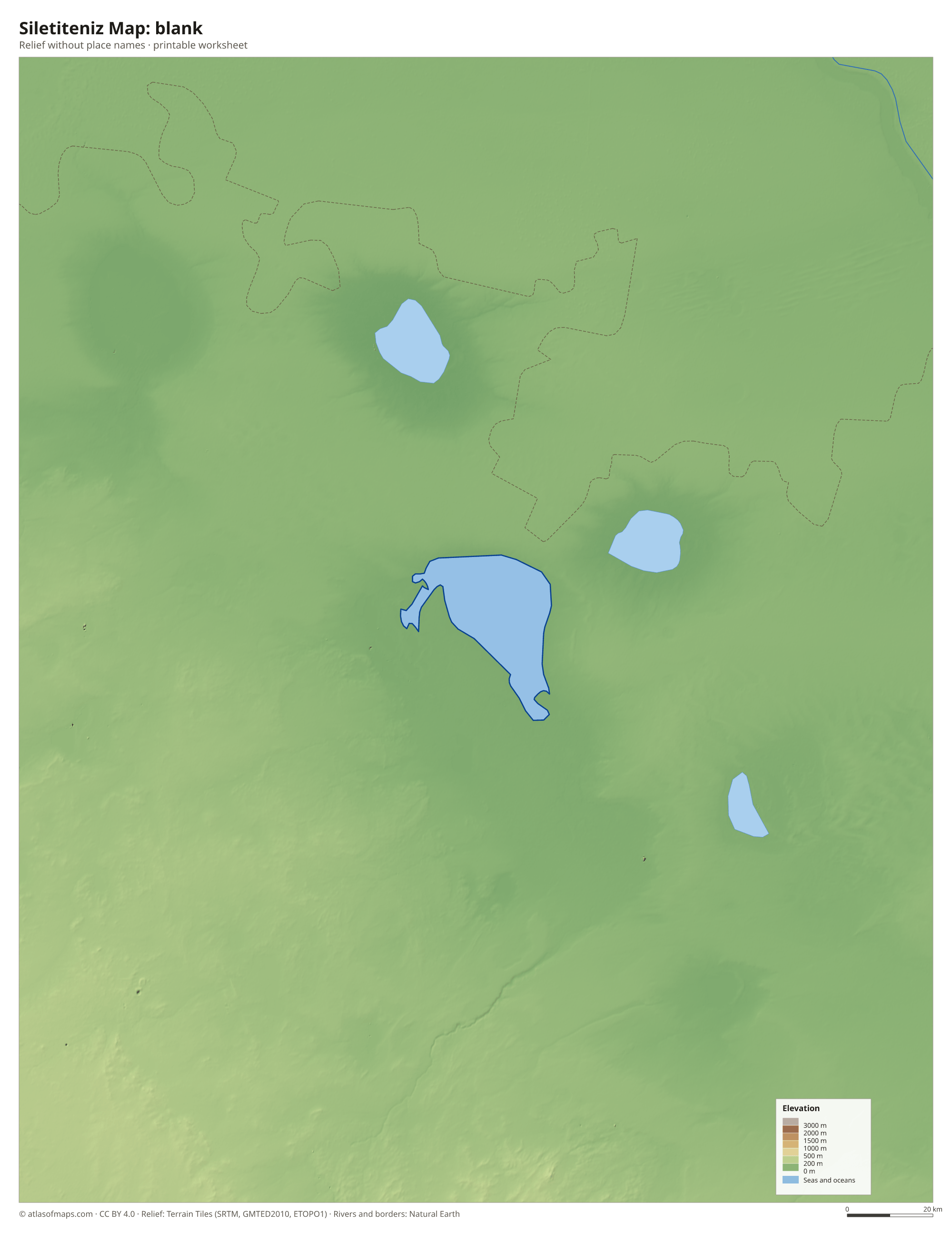 Siletiteniz Map without names