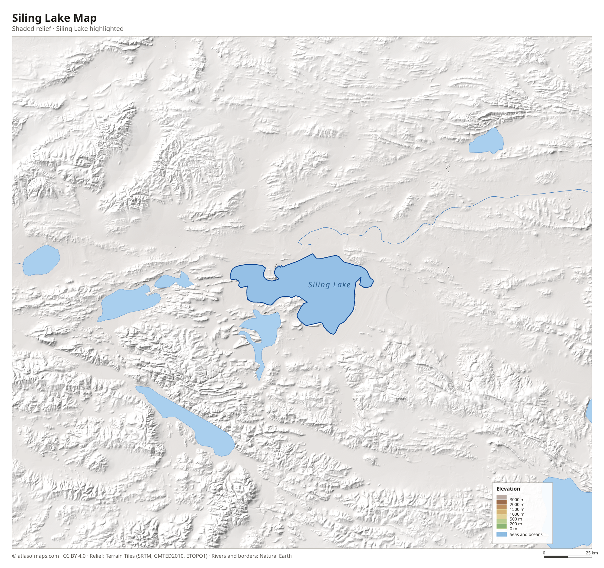 Siling Lake Map