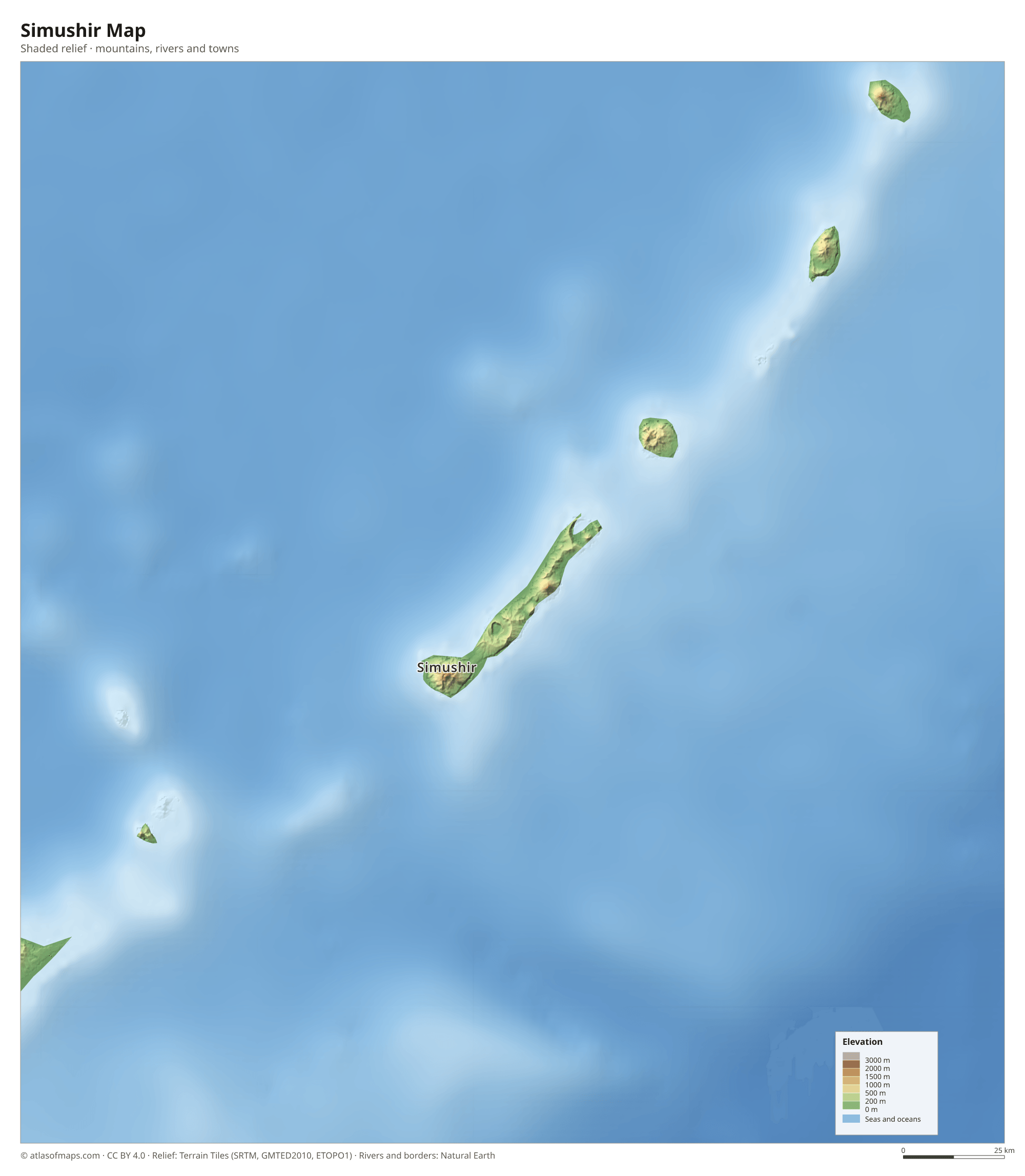 Simushir Map