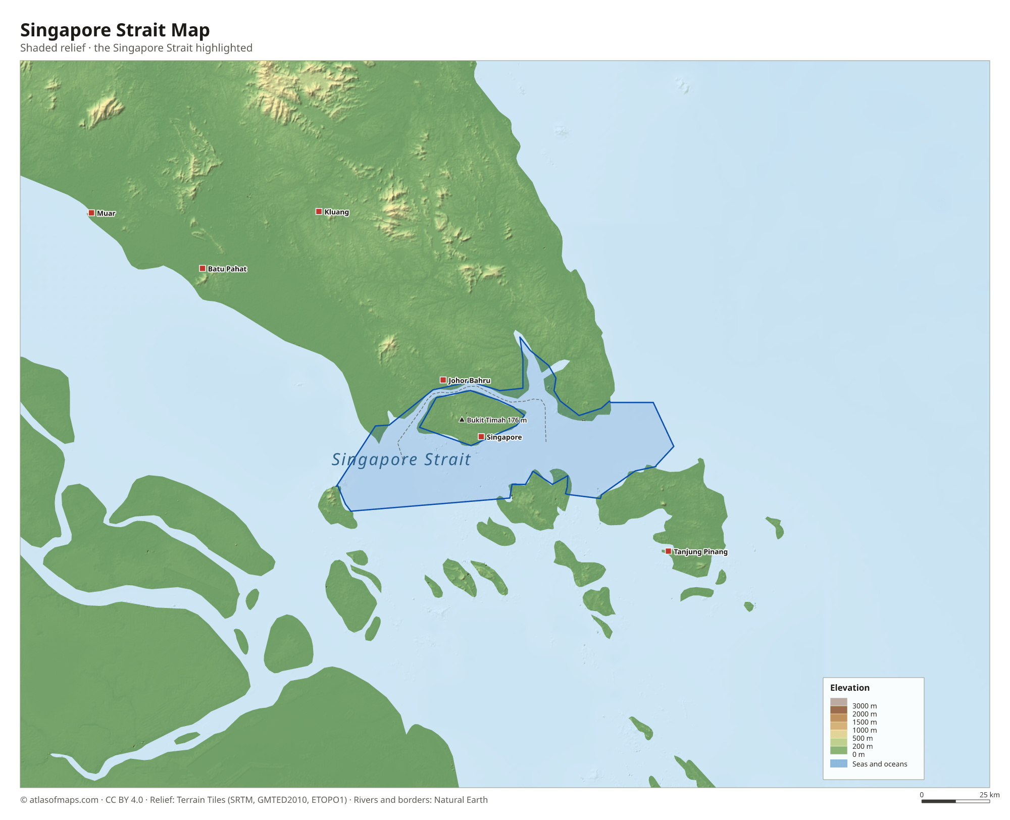 Singapore Strait Map