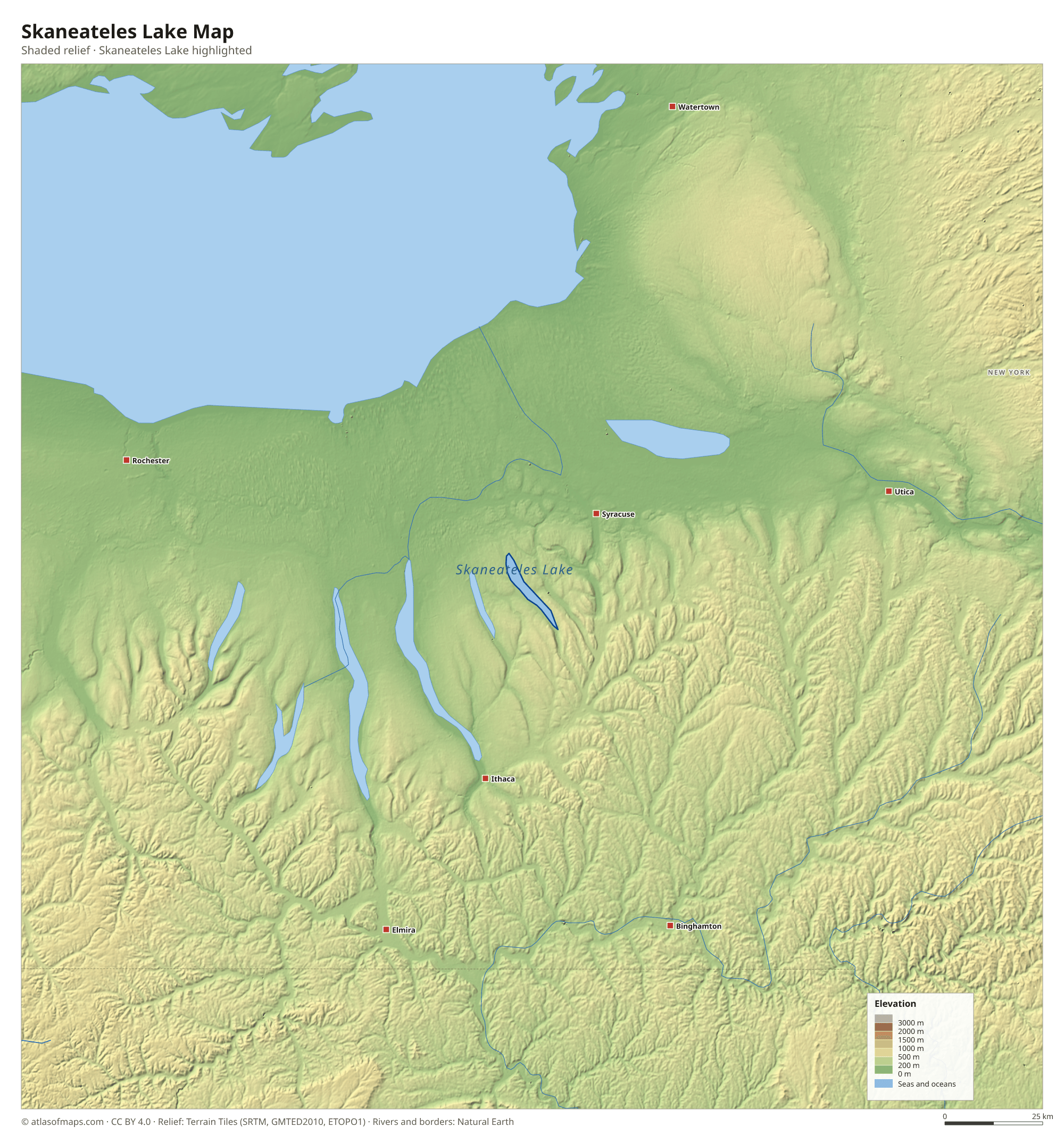 Skaneateles Lake Map