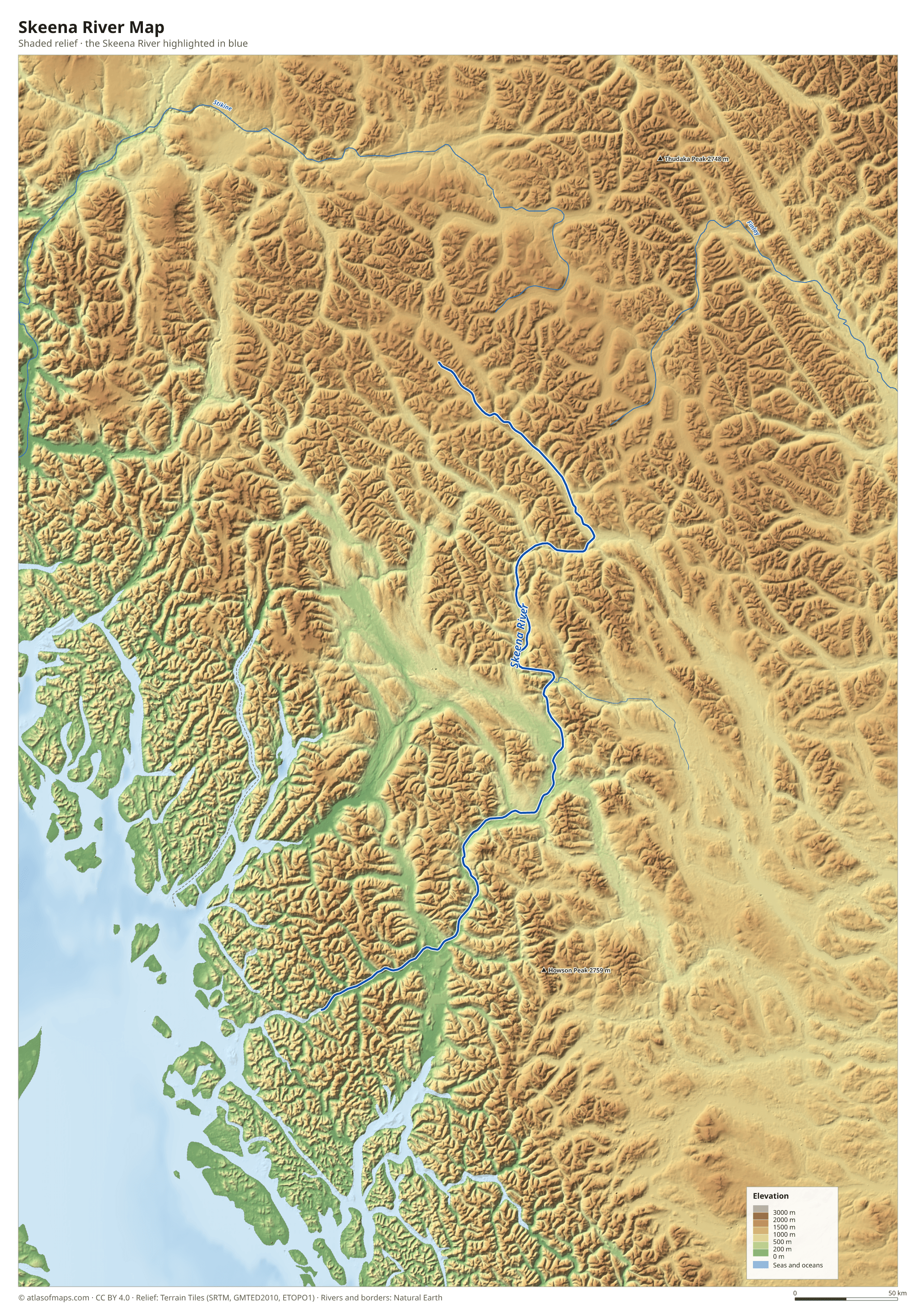 Skeena River Map