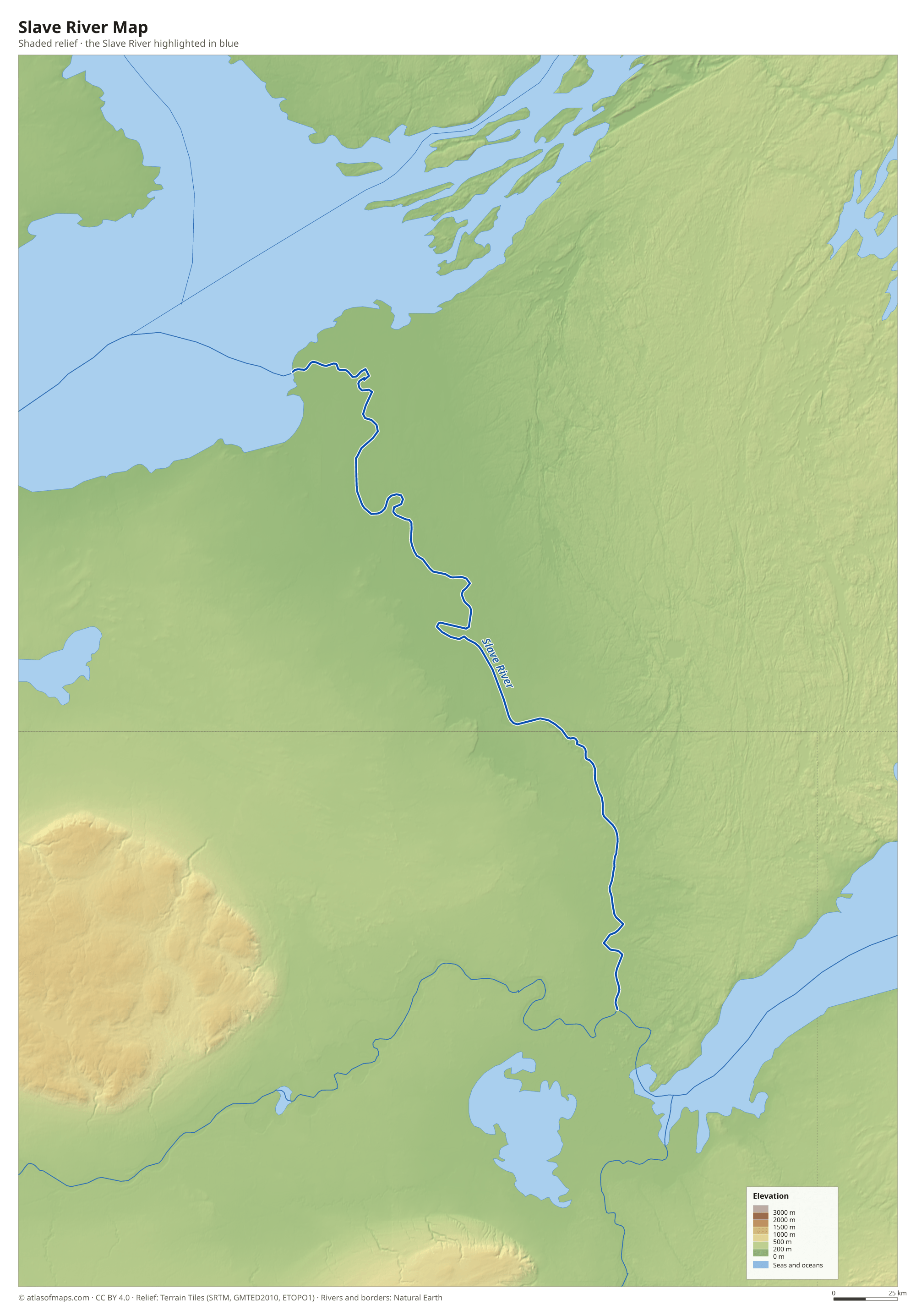 Slave River Map