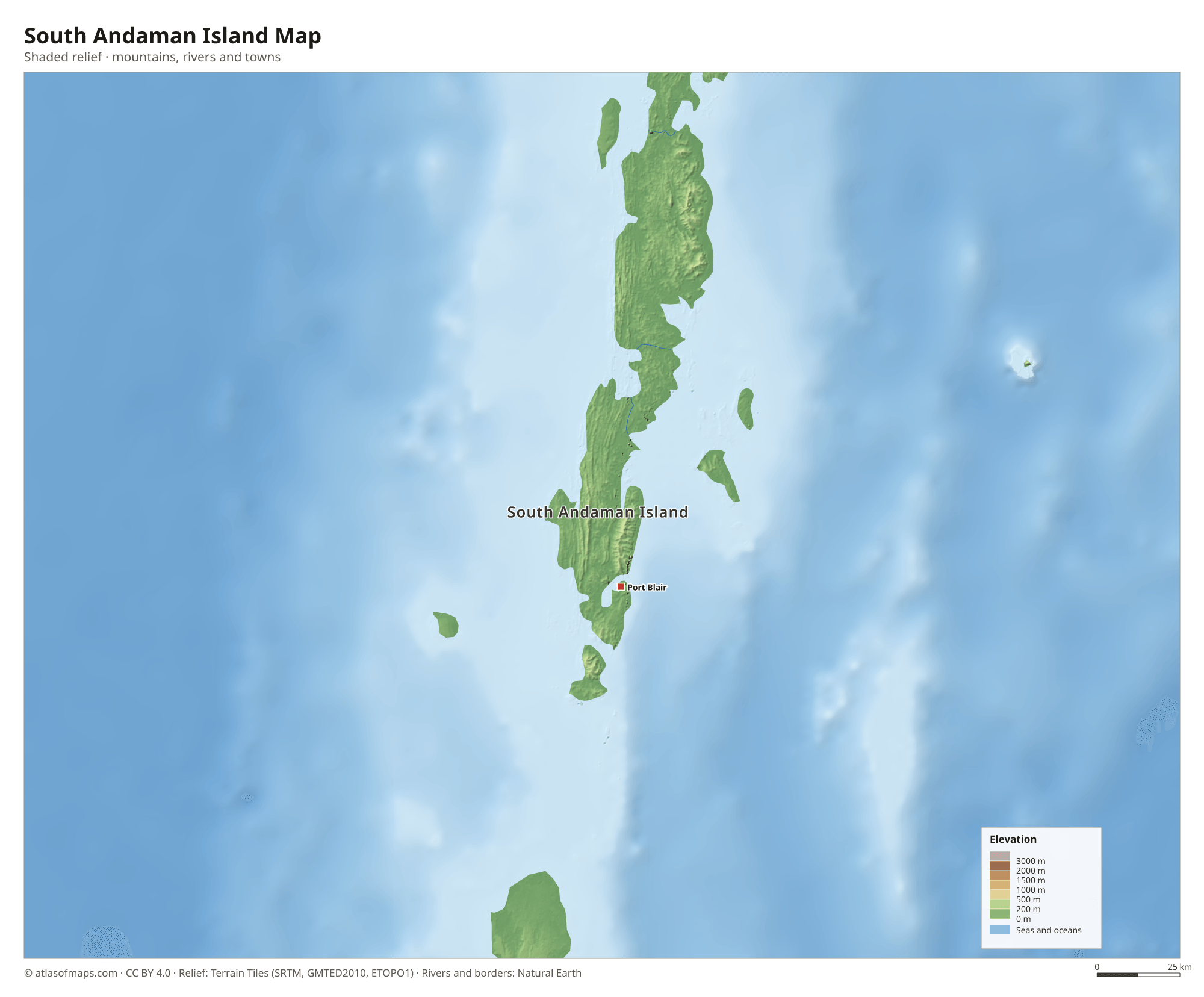 South Andaman Island Map
