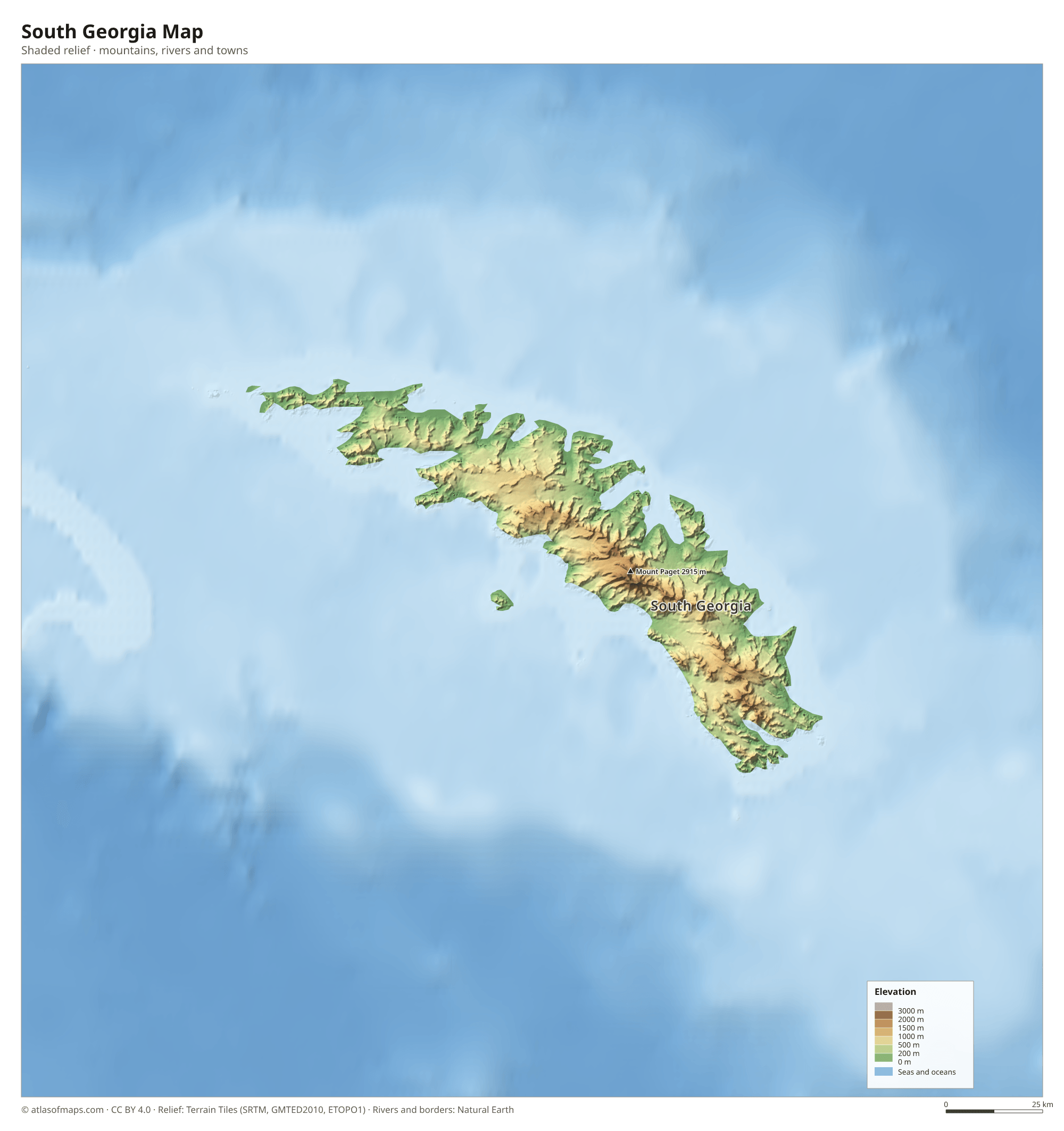 South Georgia Map
