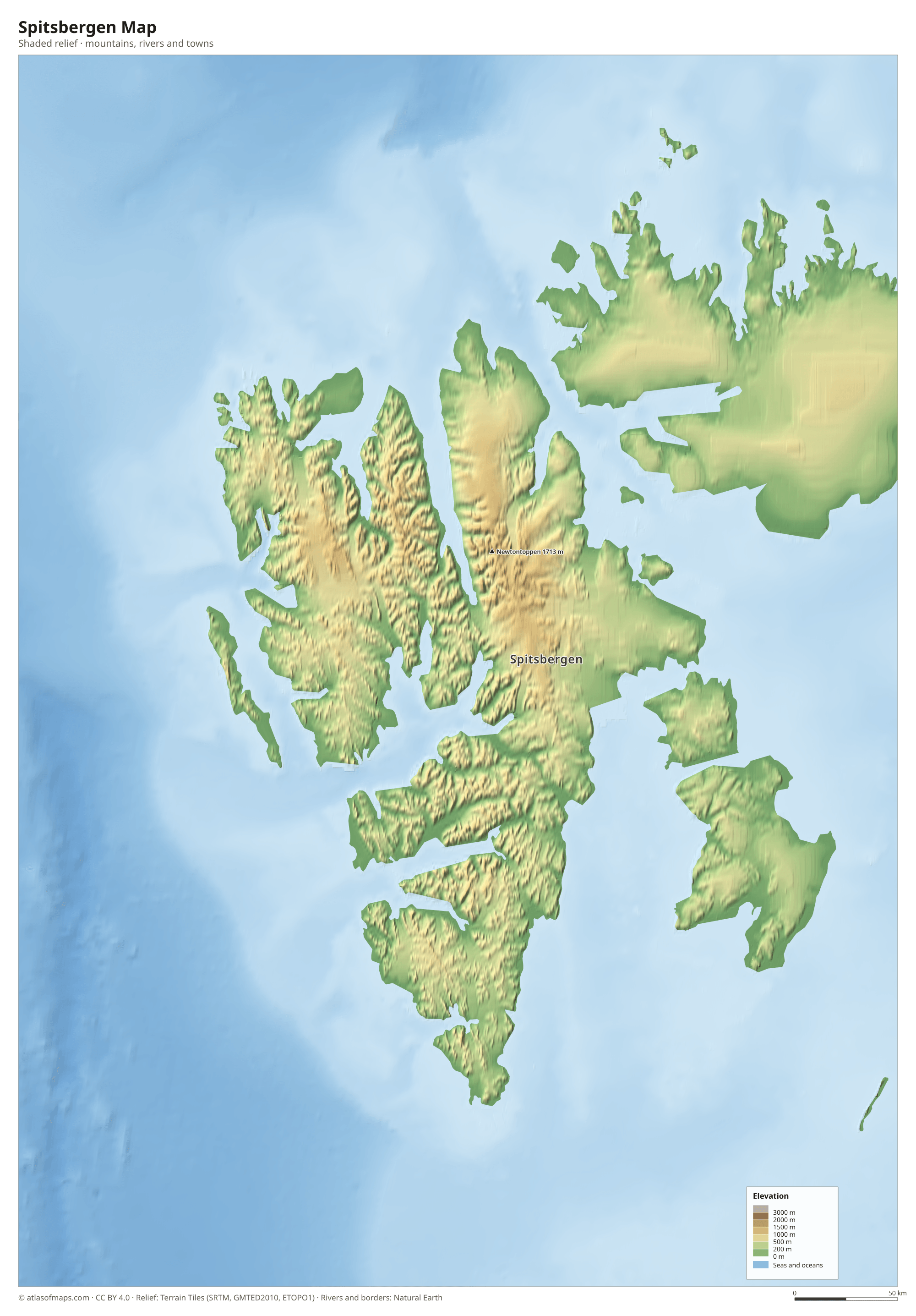 Spitsbergen Map