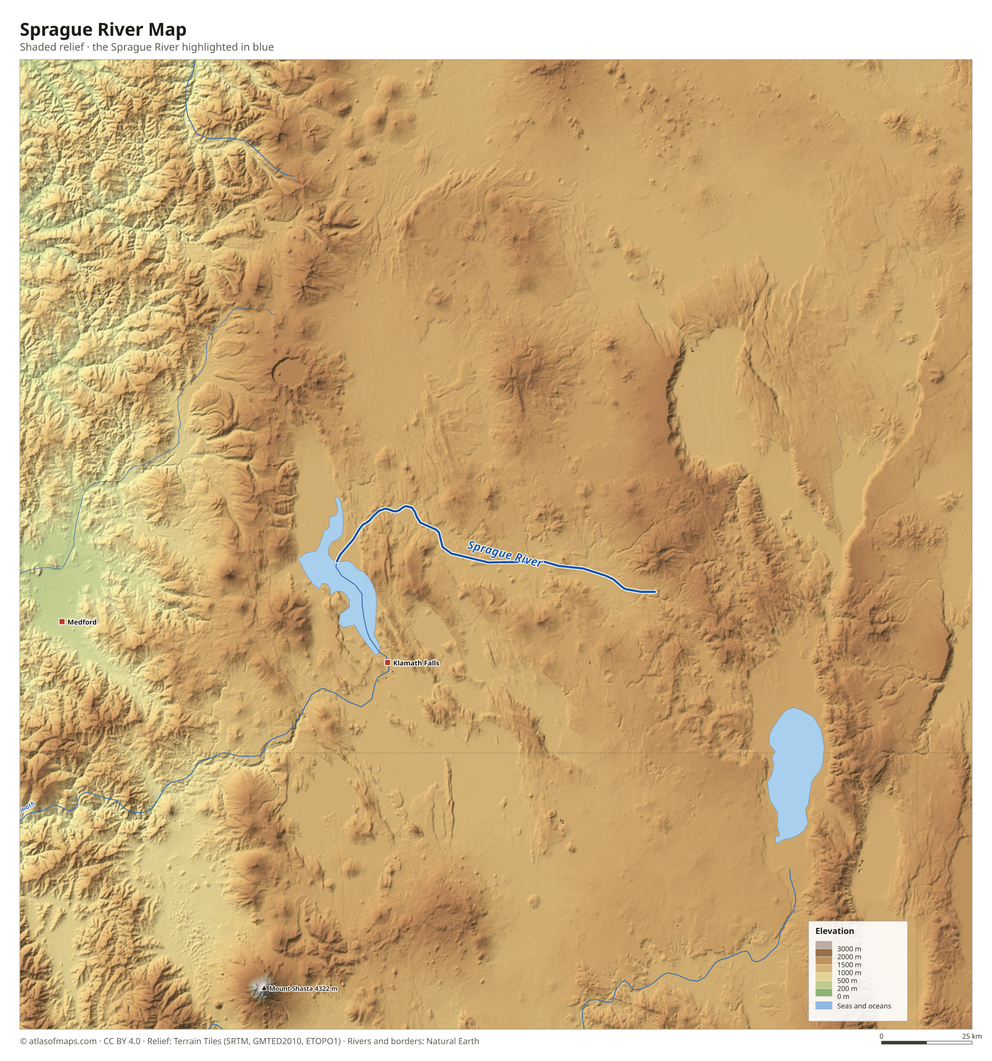Sprague River Map