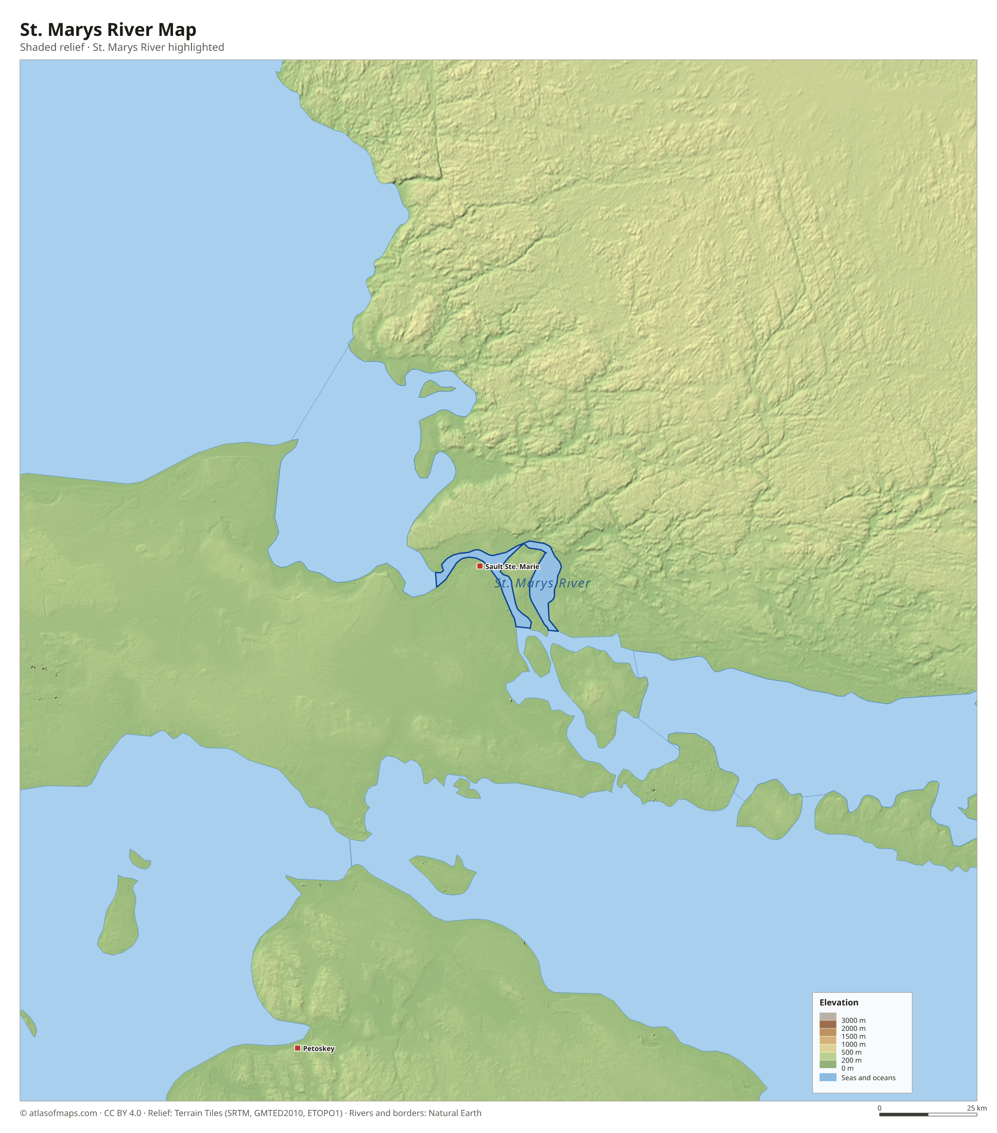 St. Marys River Map