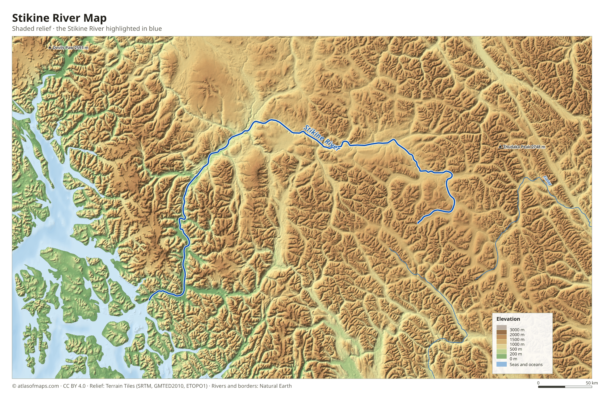 Stikine River Map