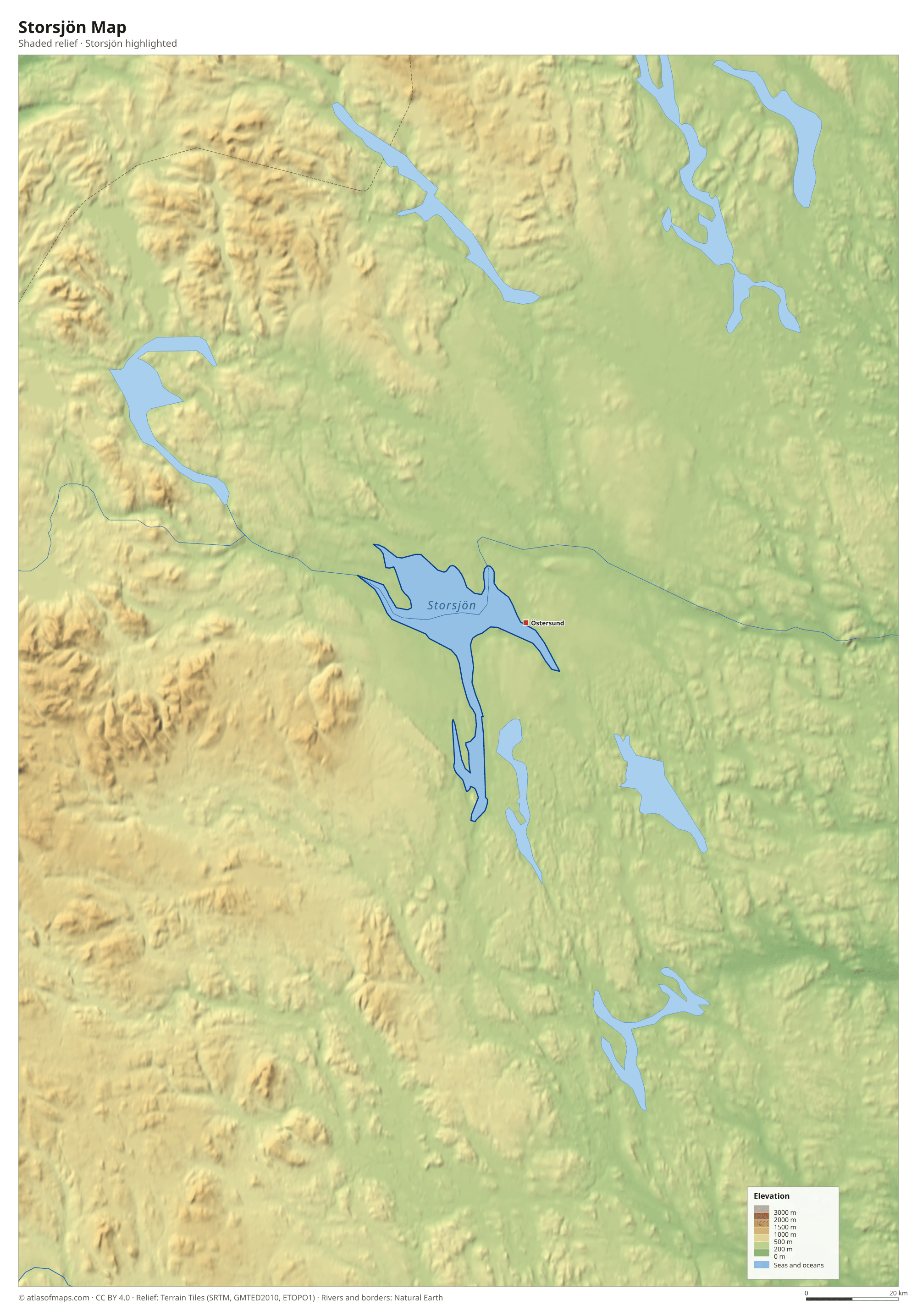 Storsjön Map