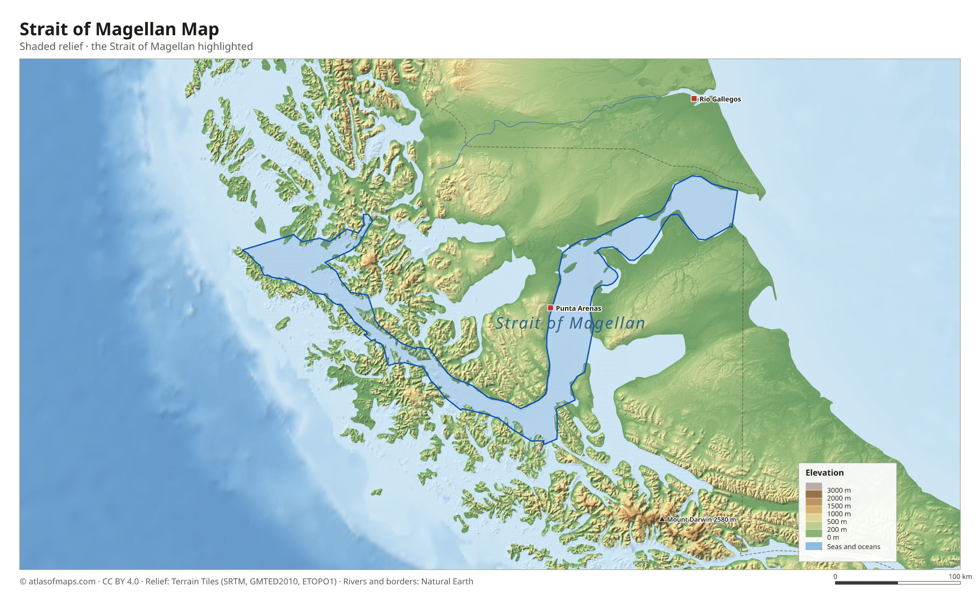 Strait of Magellan Map