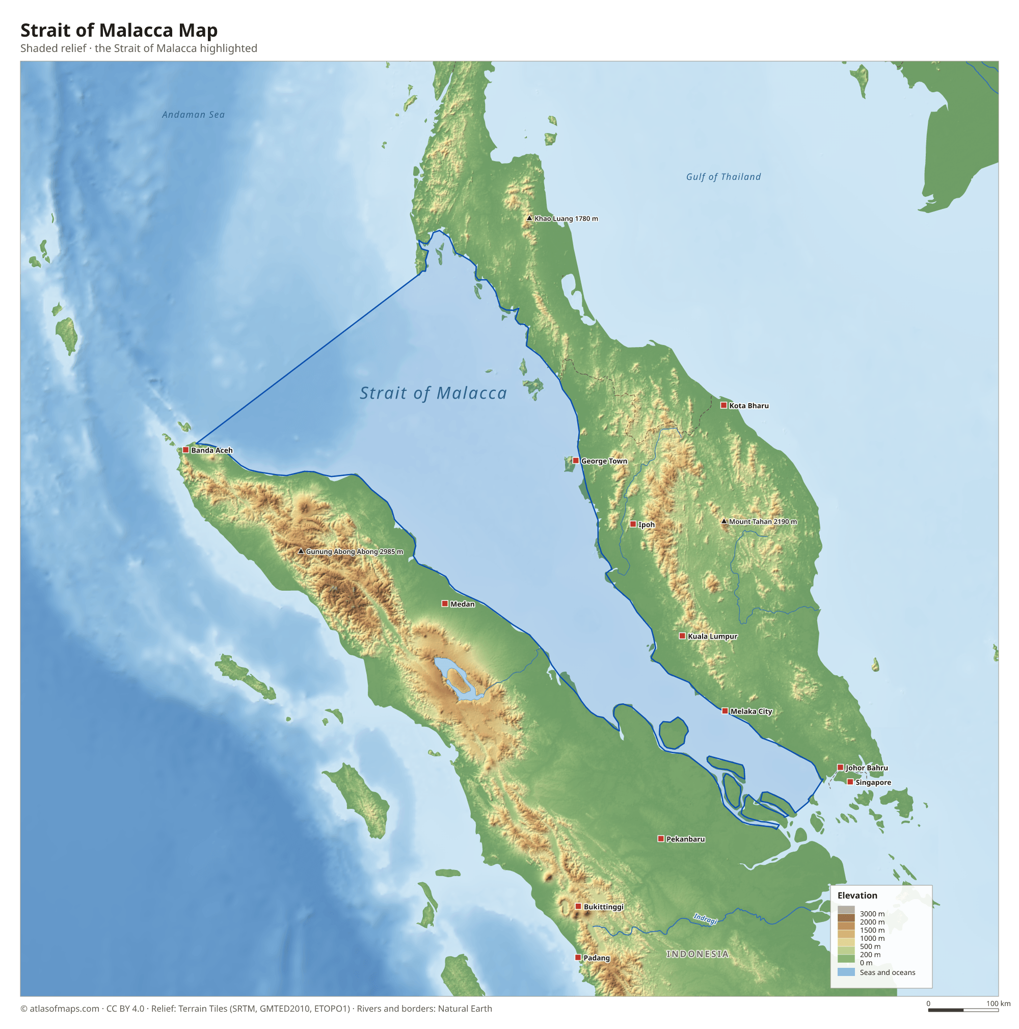 Strait of Malacca Map