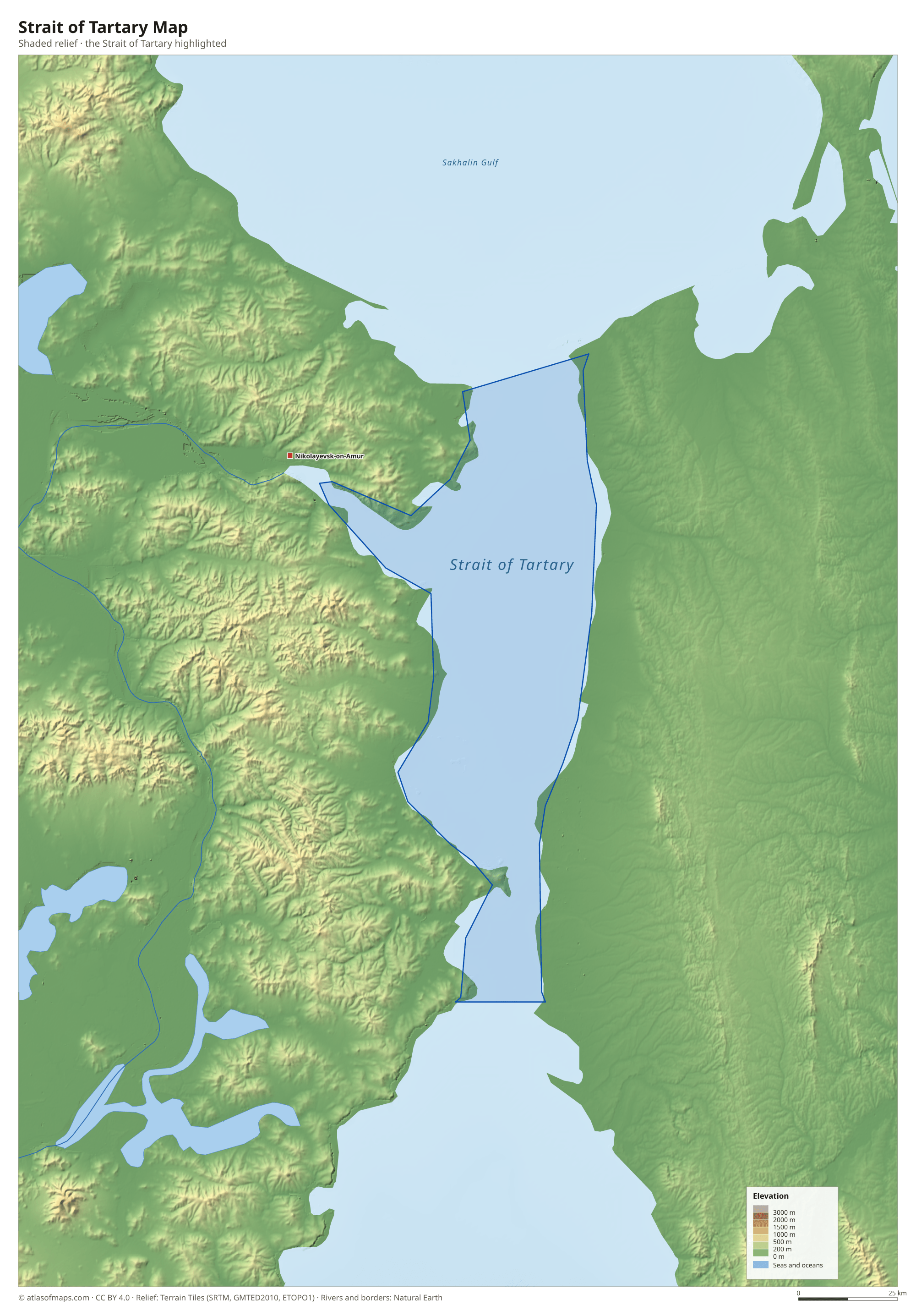 Strait of Tartary Map