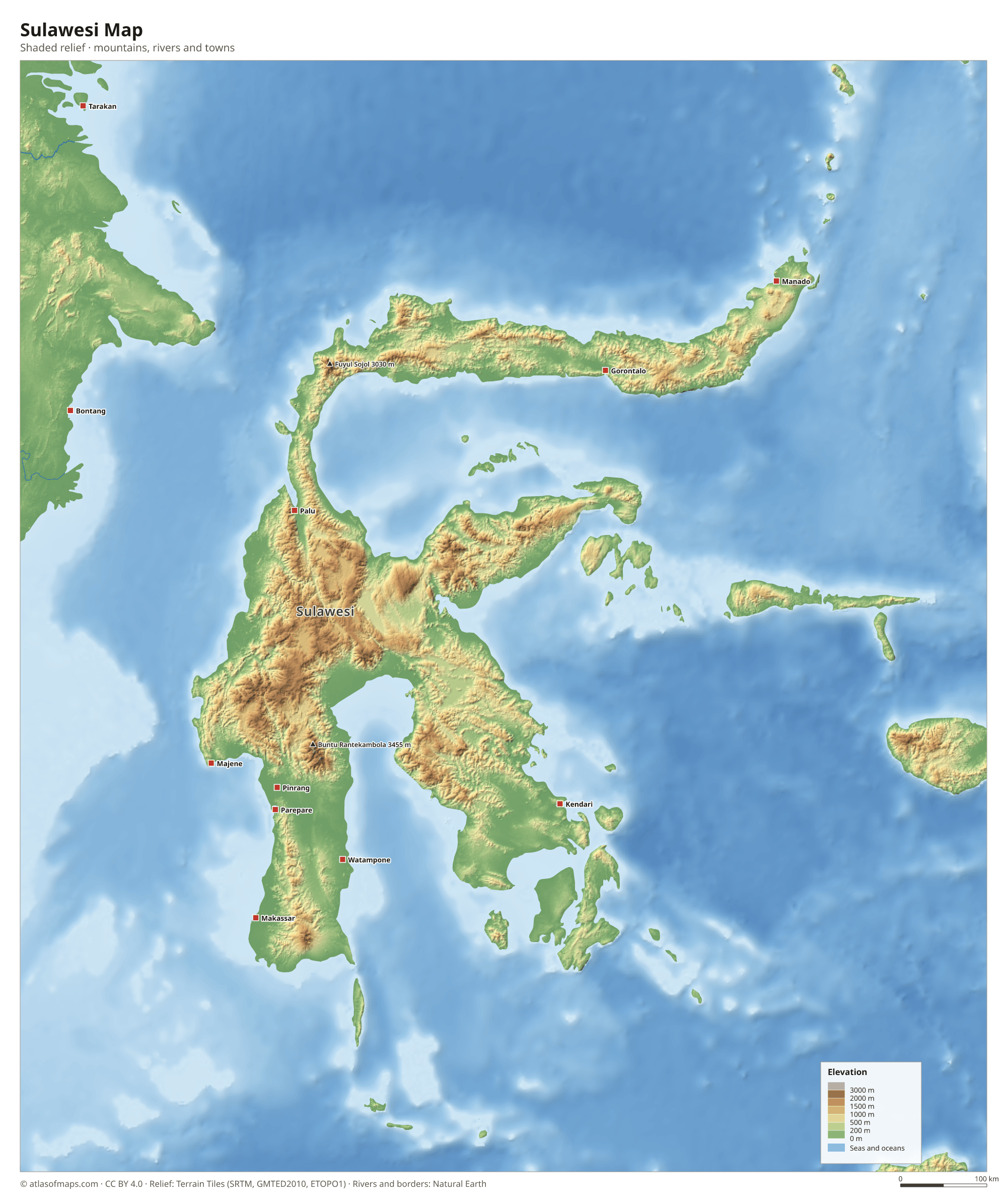 Sulawesi Map