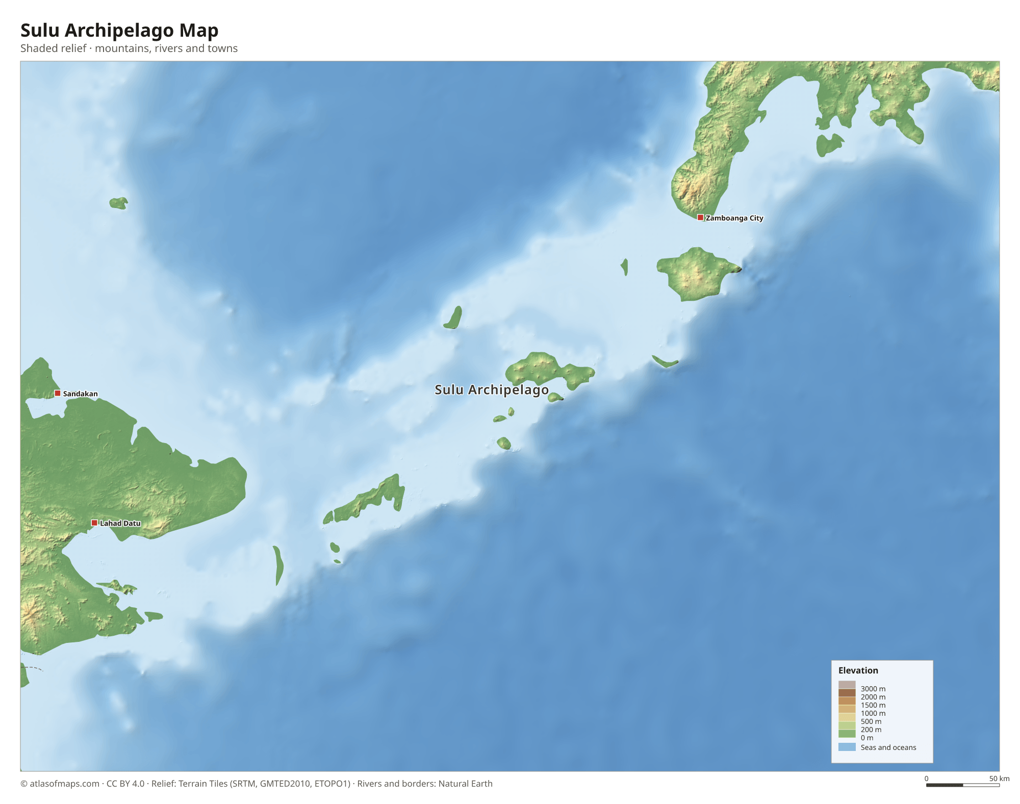 Sulu Archipelago Map