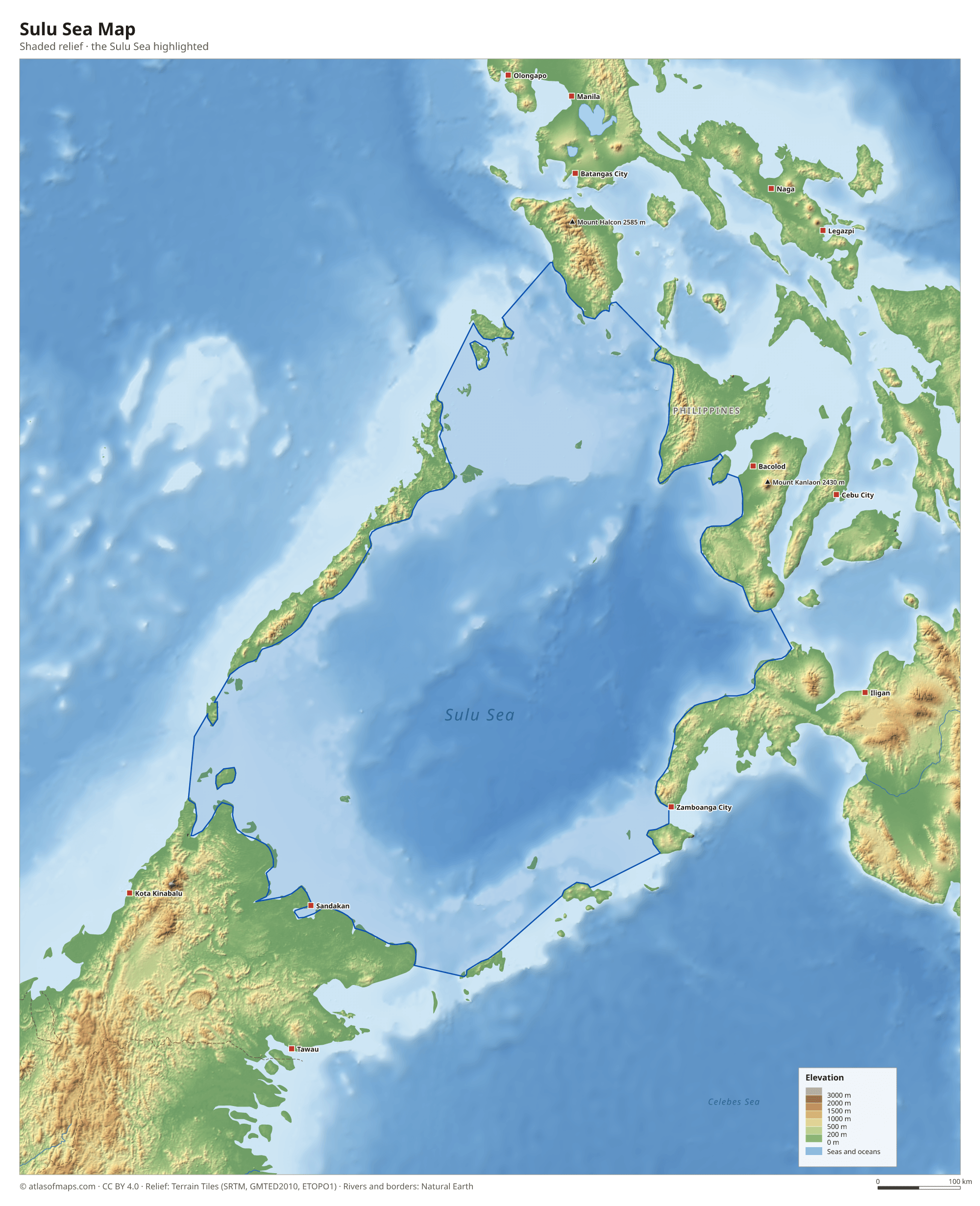 Sulu Sea Map