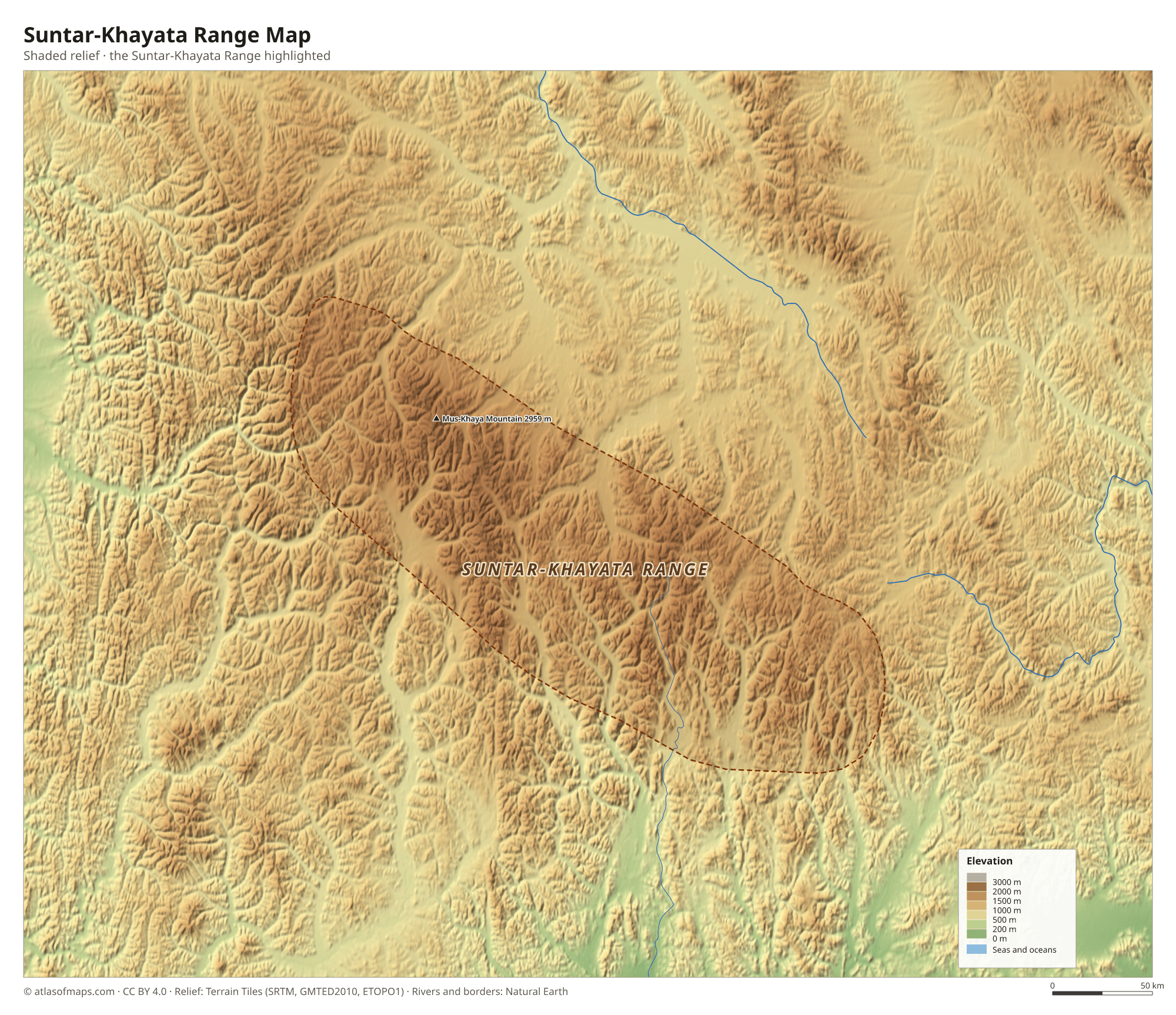 Suntar-Khayata Range Map