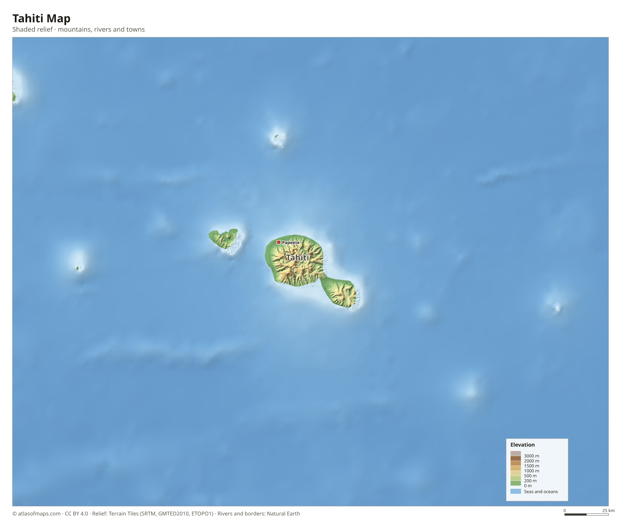 Tahiti Map