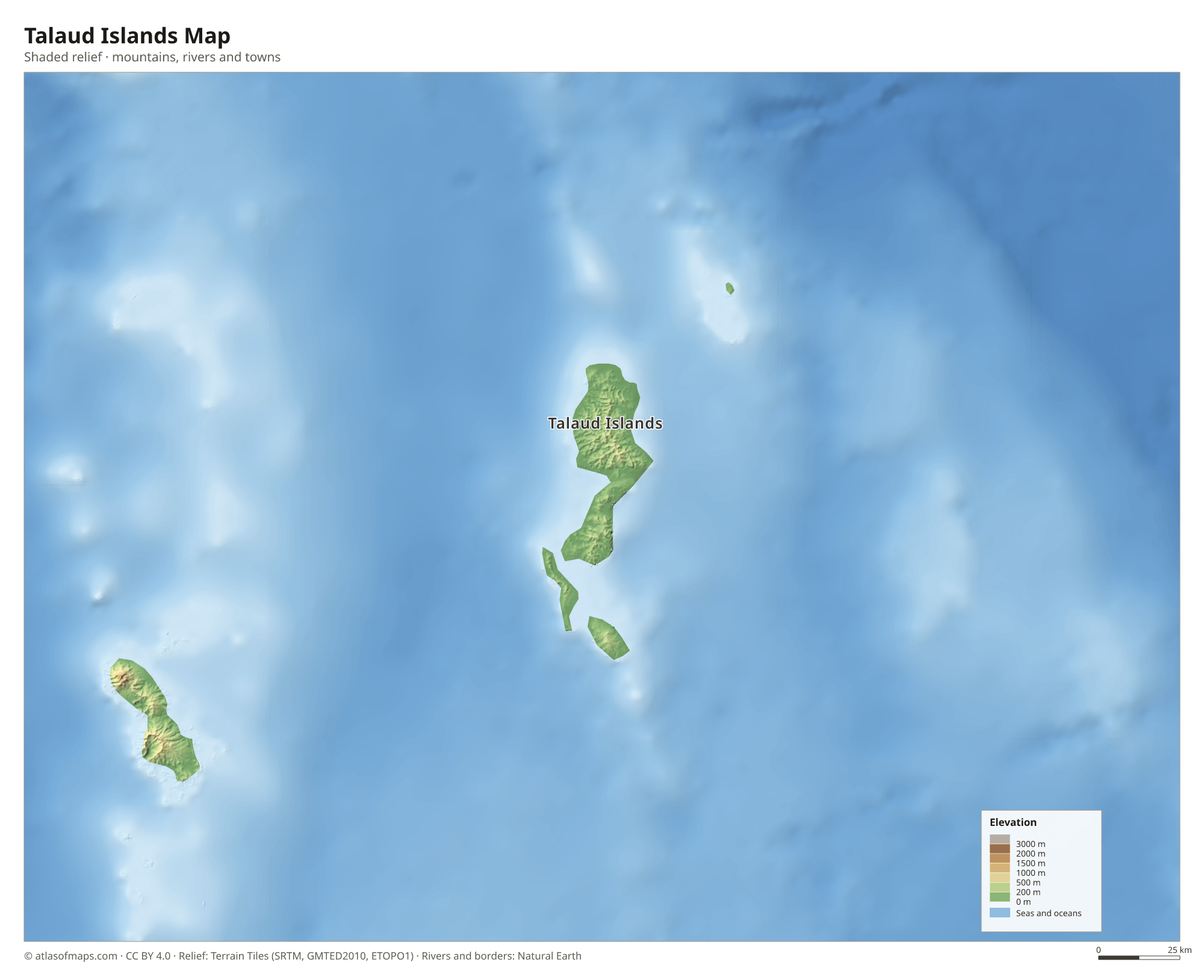Talaud Islands Map