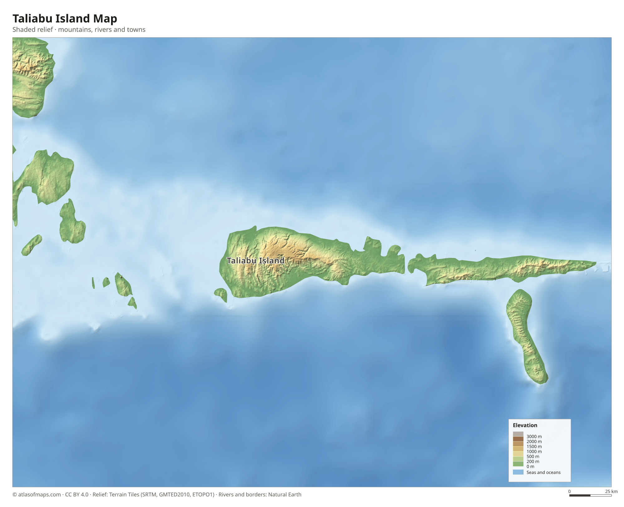 Taliabu Island Map