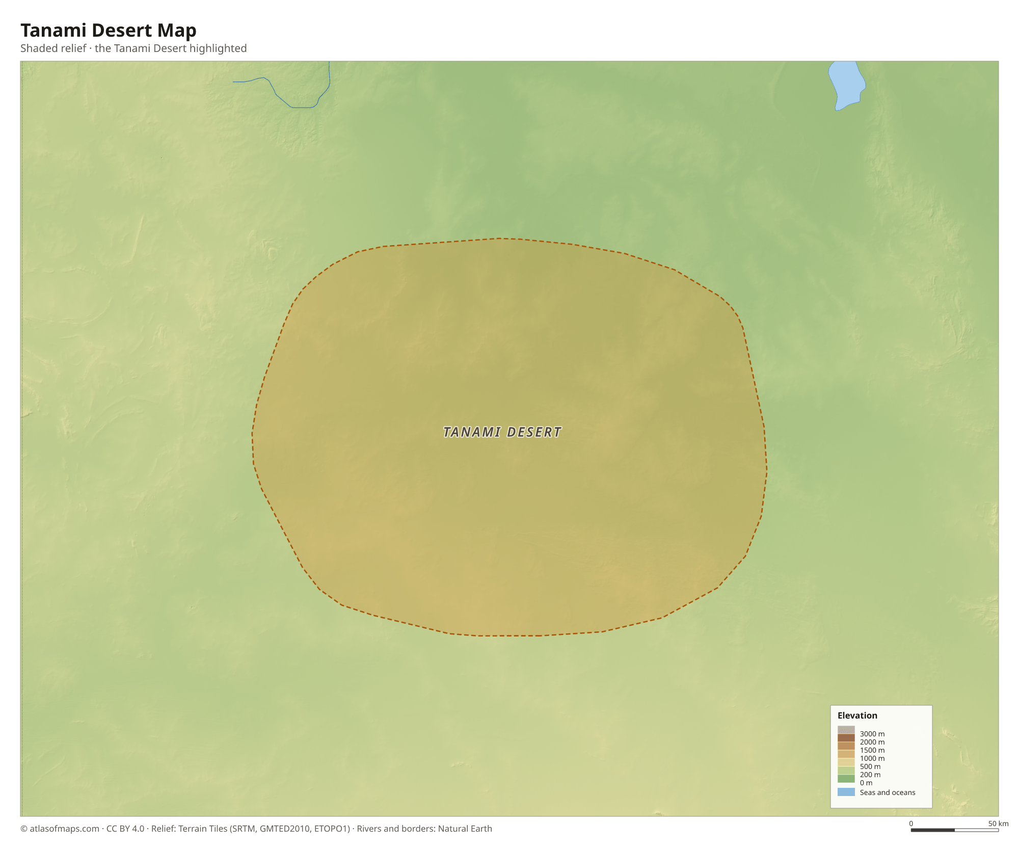 Tanami Desert Map
