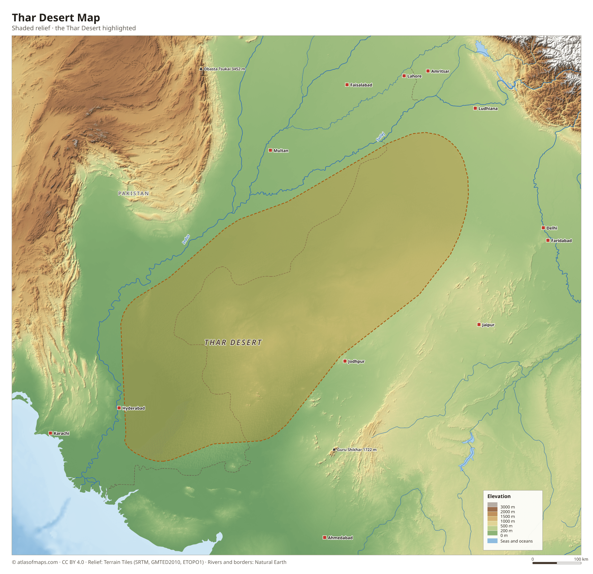 Thar Desert Map