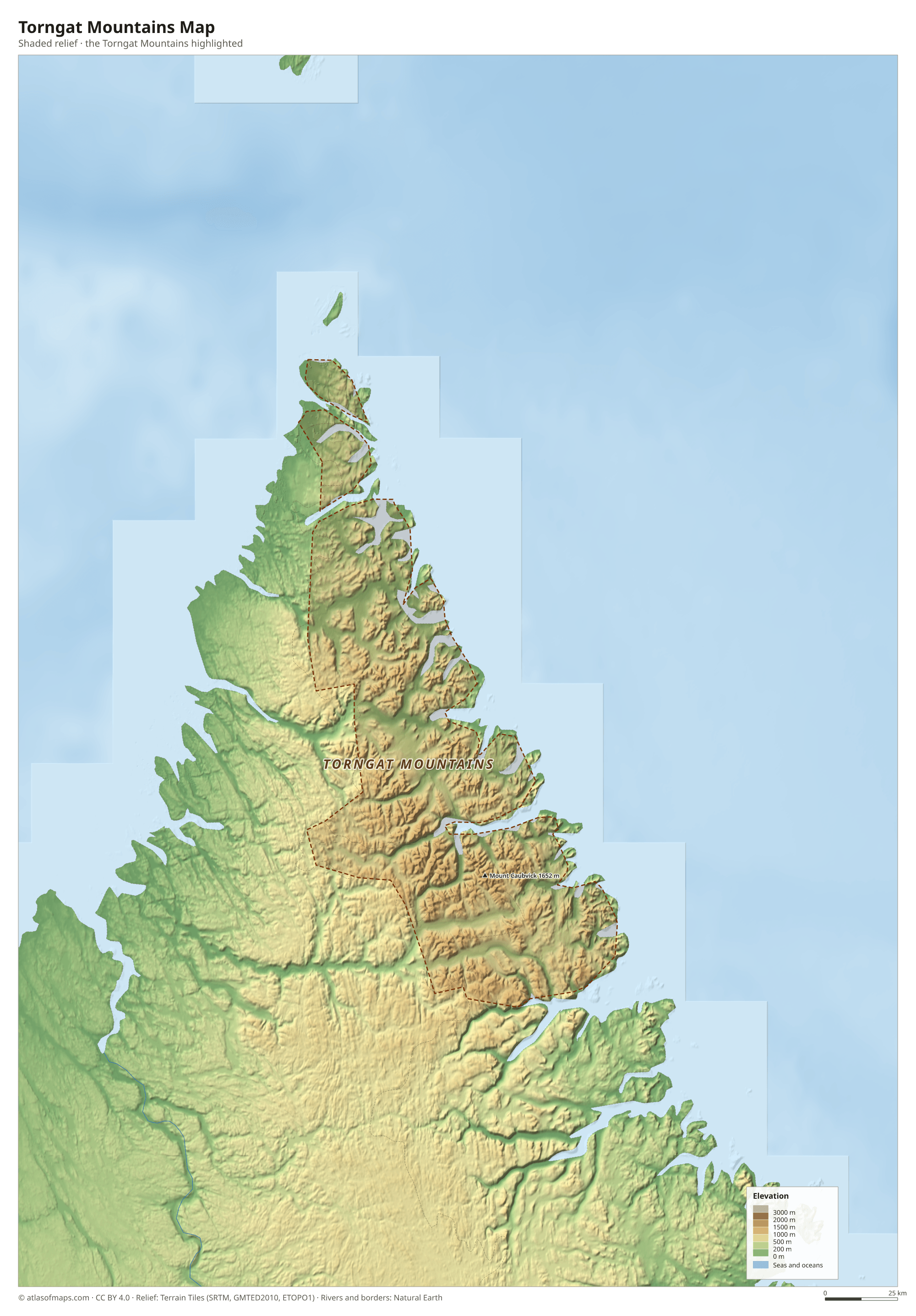 Torngat Mountains Map