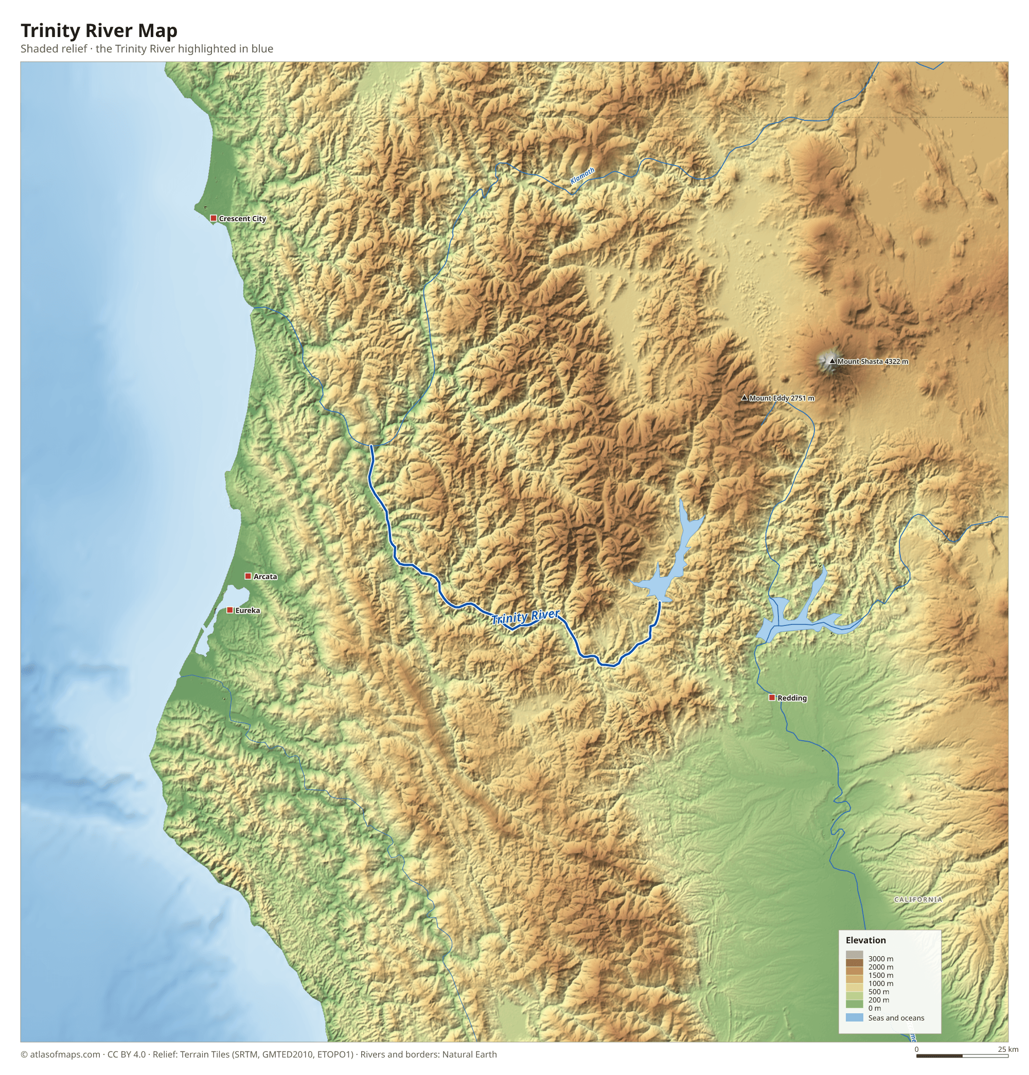 Trinity River Map