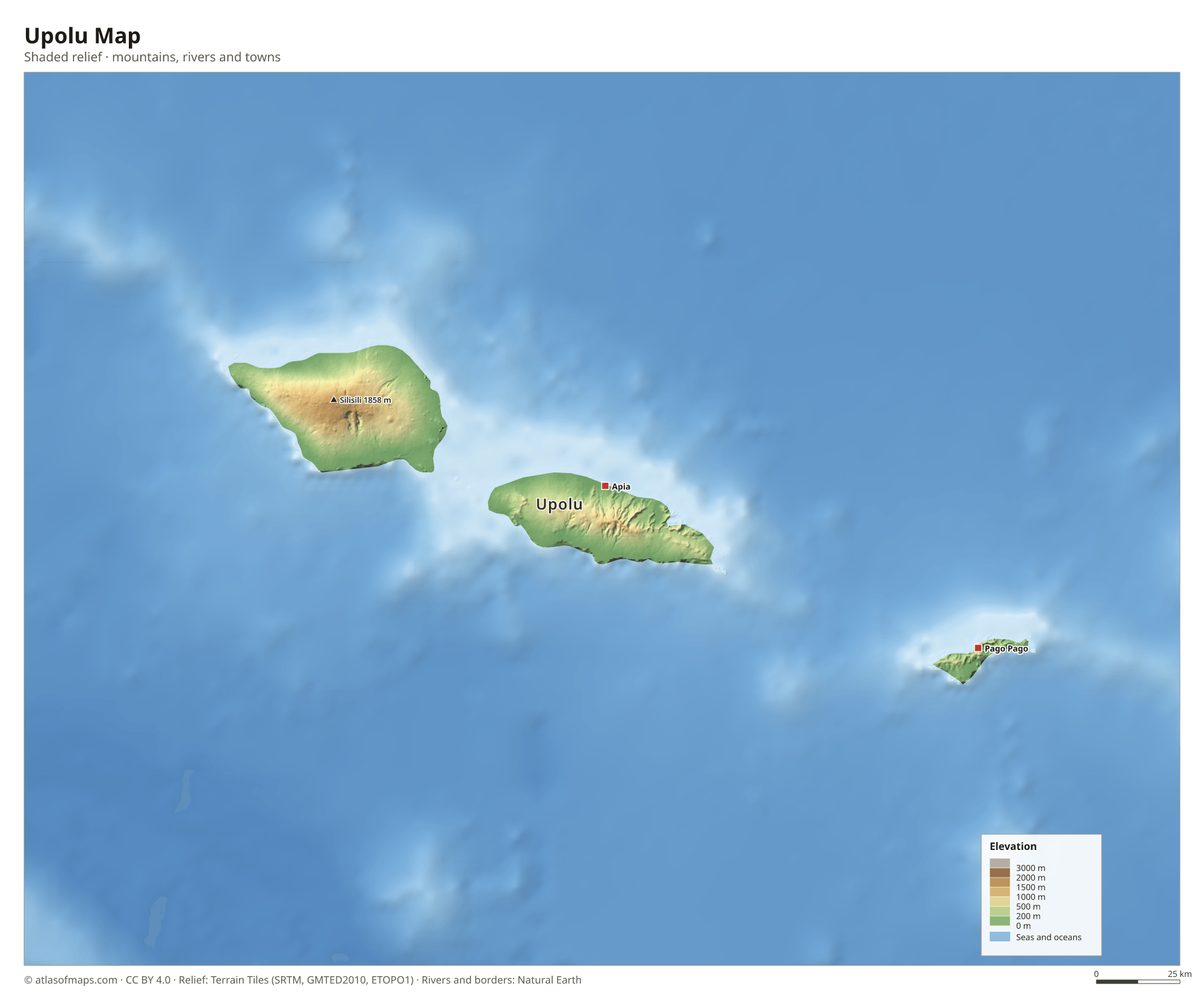 Upolu Map
