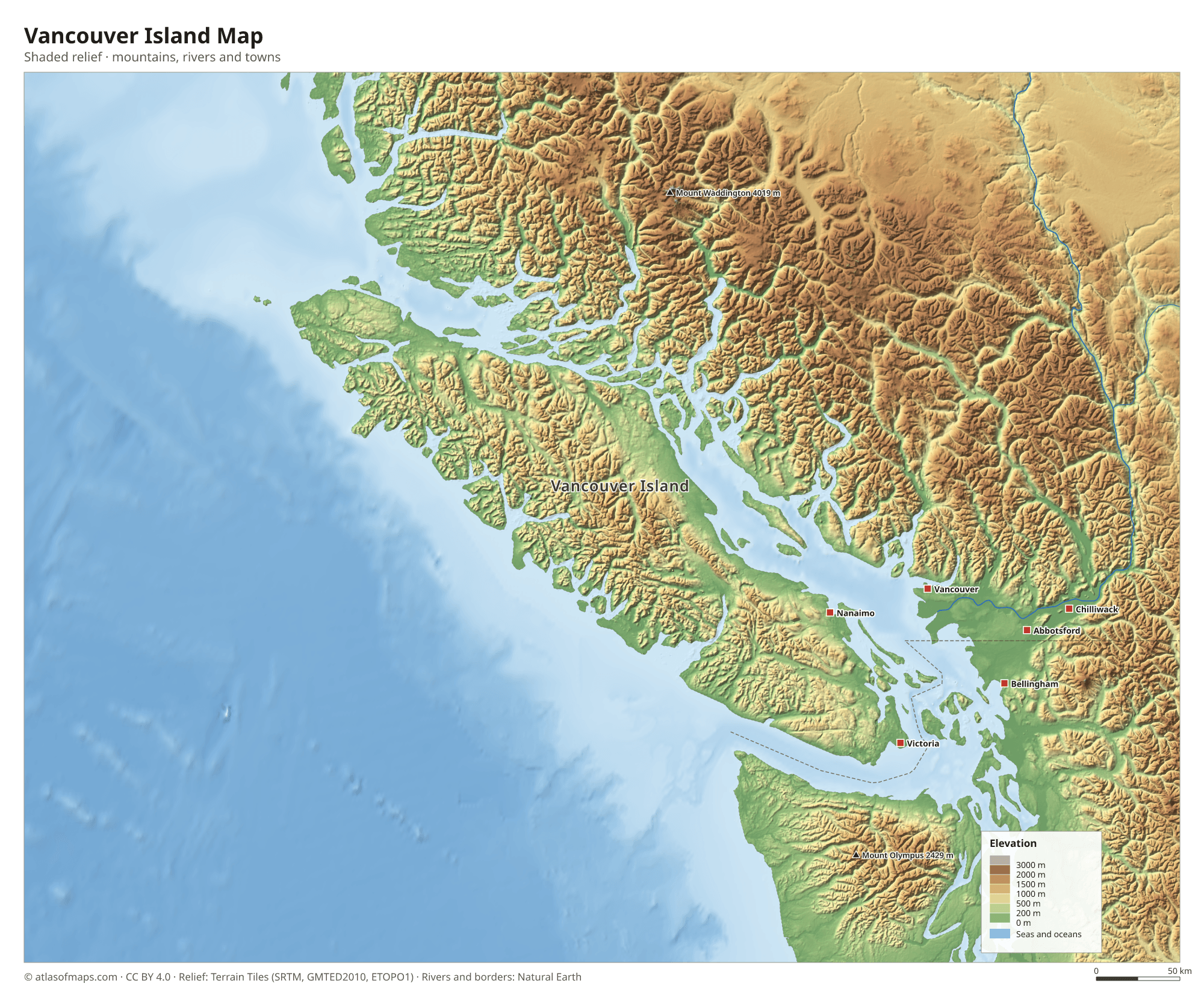 Vancouver Island Map