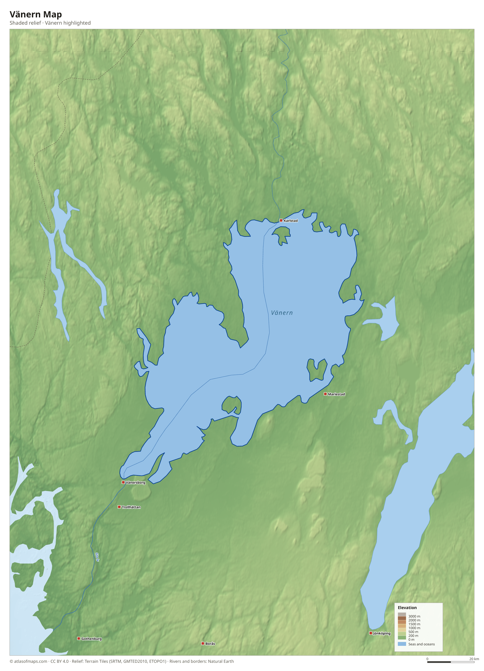 Vänern Map