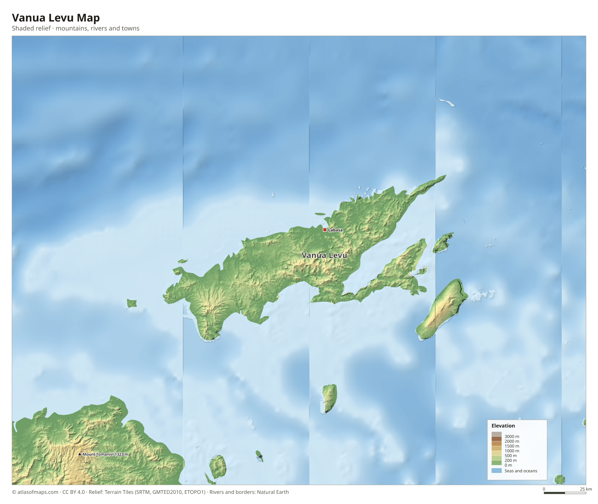 Vanua Levu Map