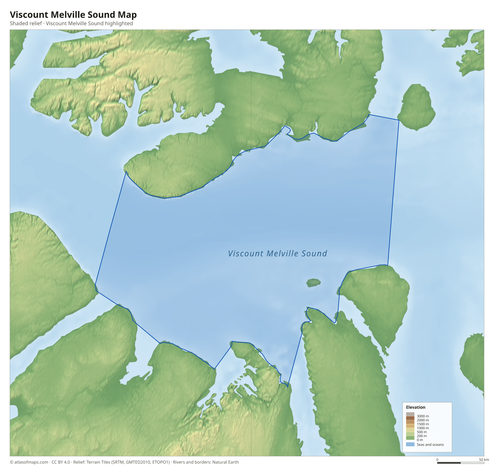 Viscount Melville Sound Map