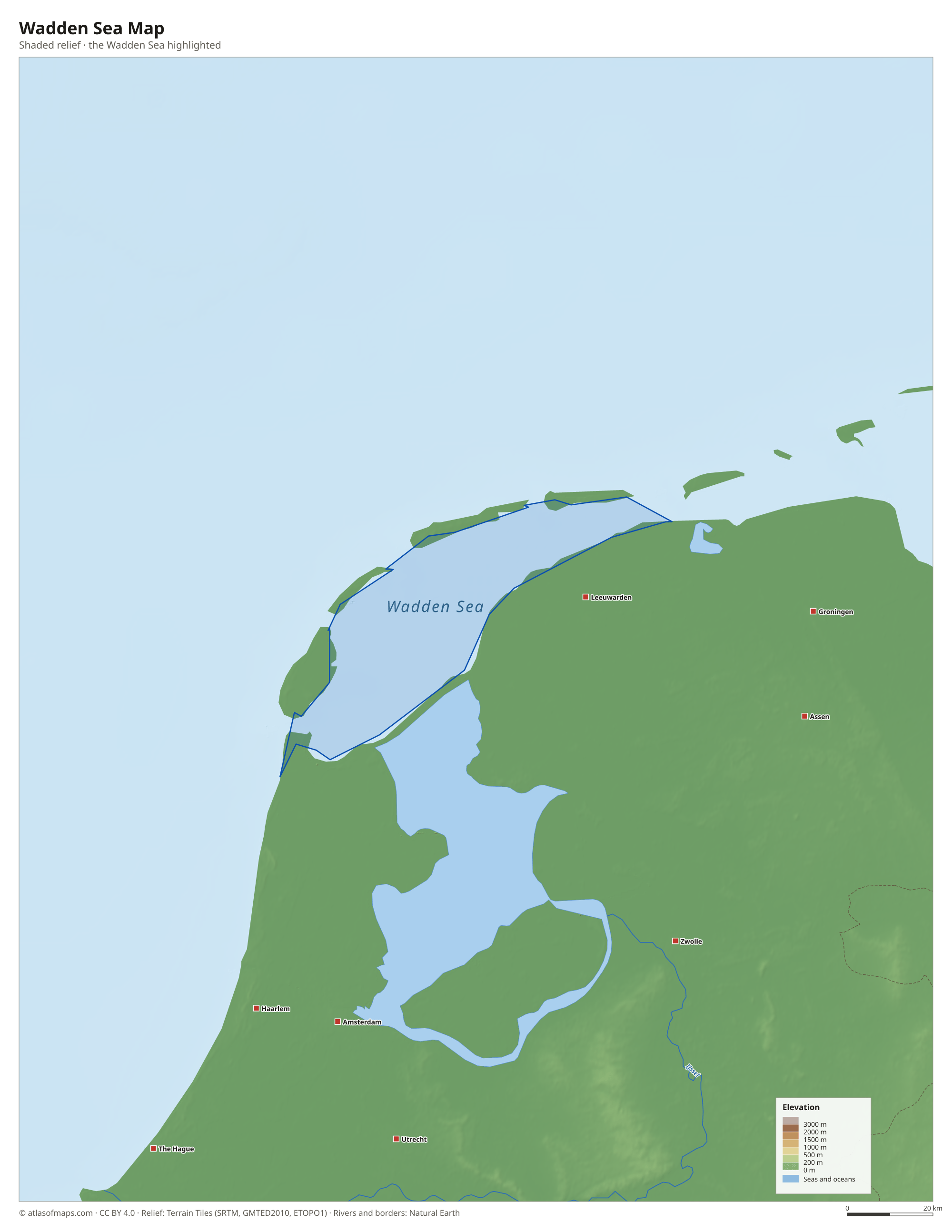Wadden Sea Map