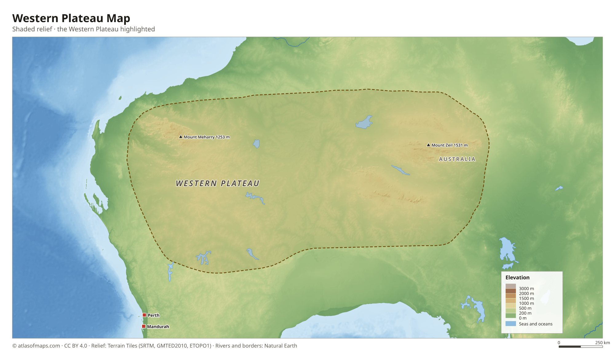 Western Plateau Map