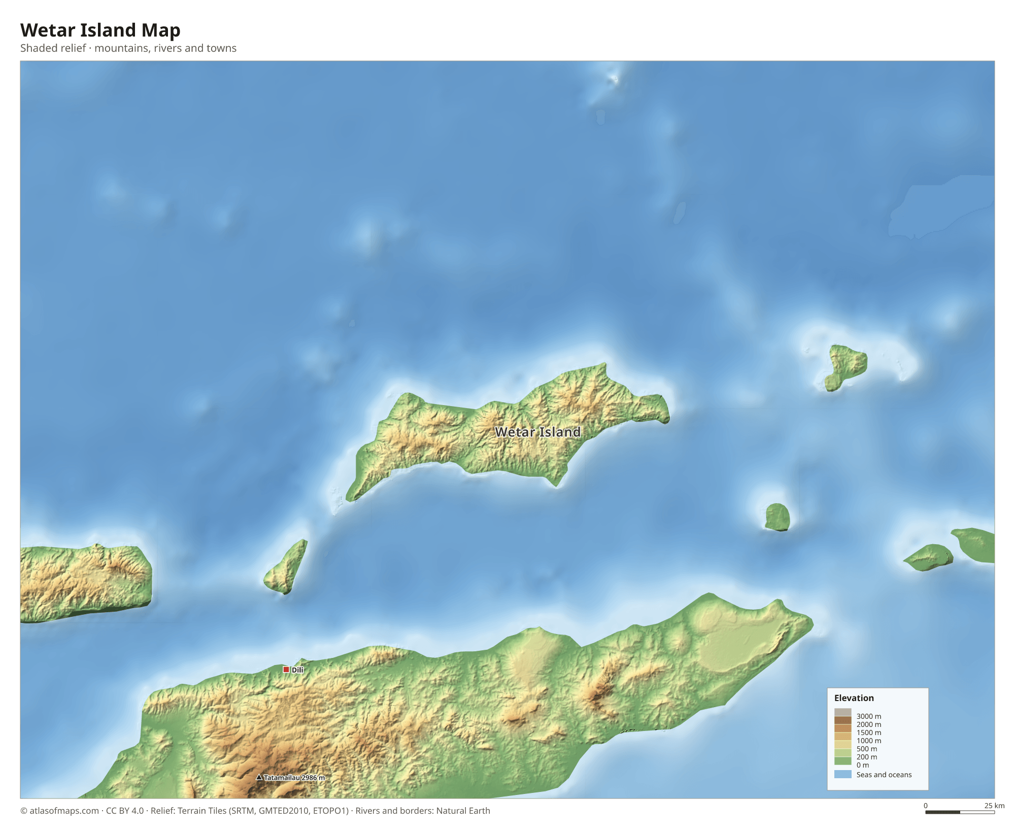 Wetar Island Map