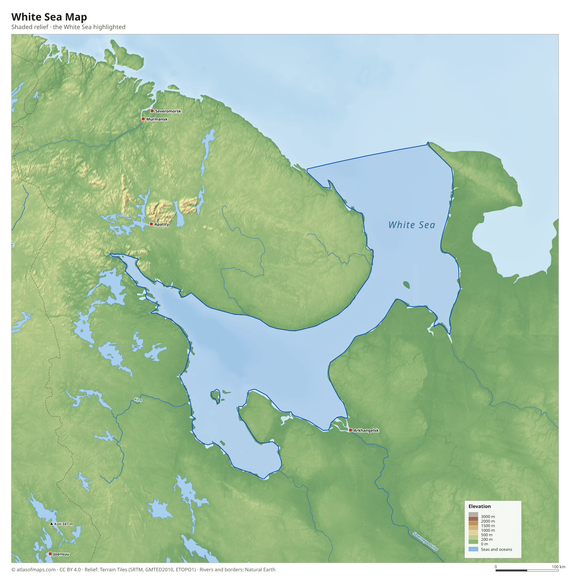 White Sea Map