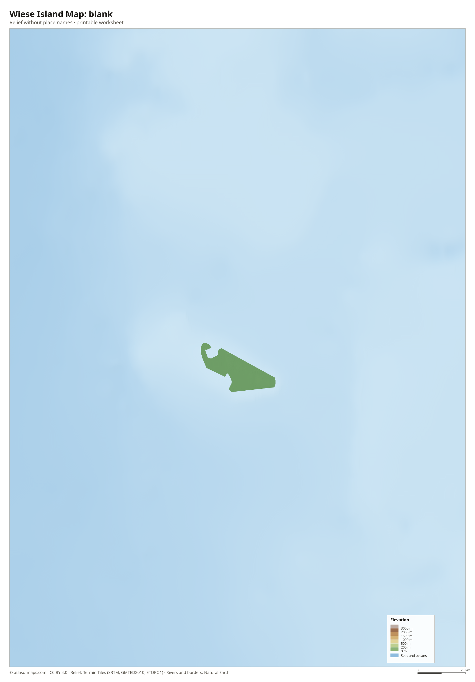 Wiese Island Map without names