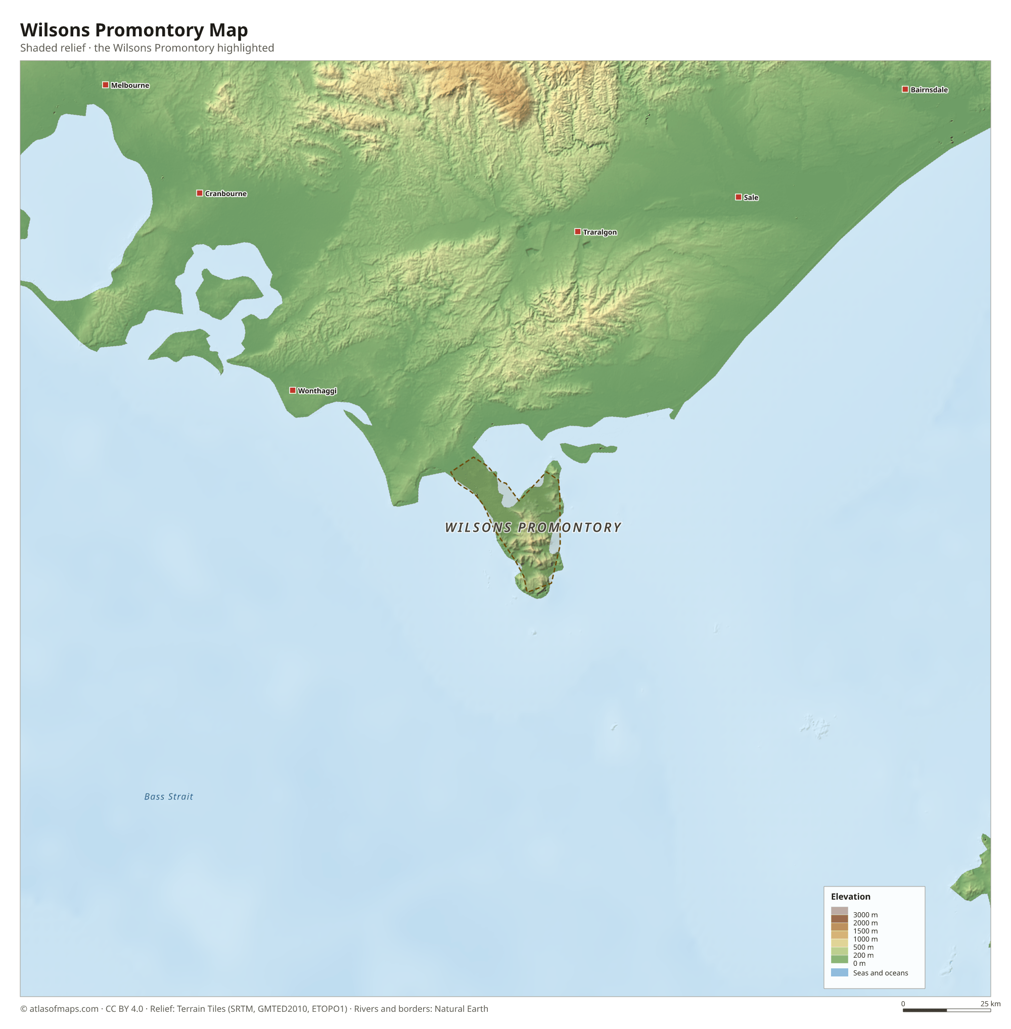 Wilsons Promontory Map
