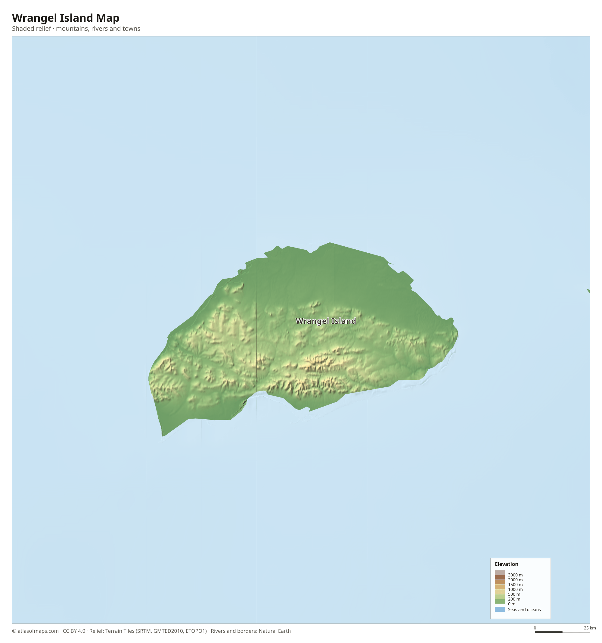 Wrangel Island Map