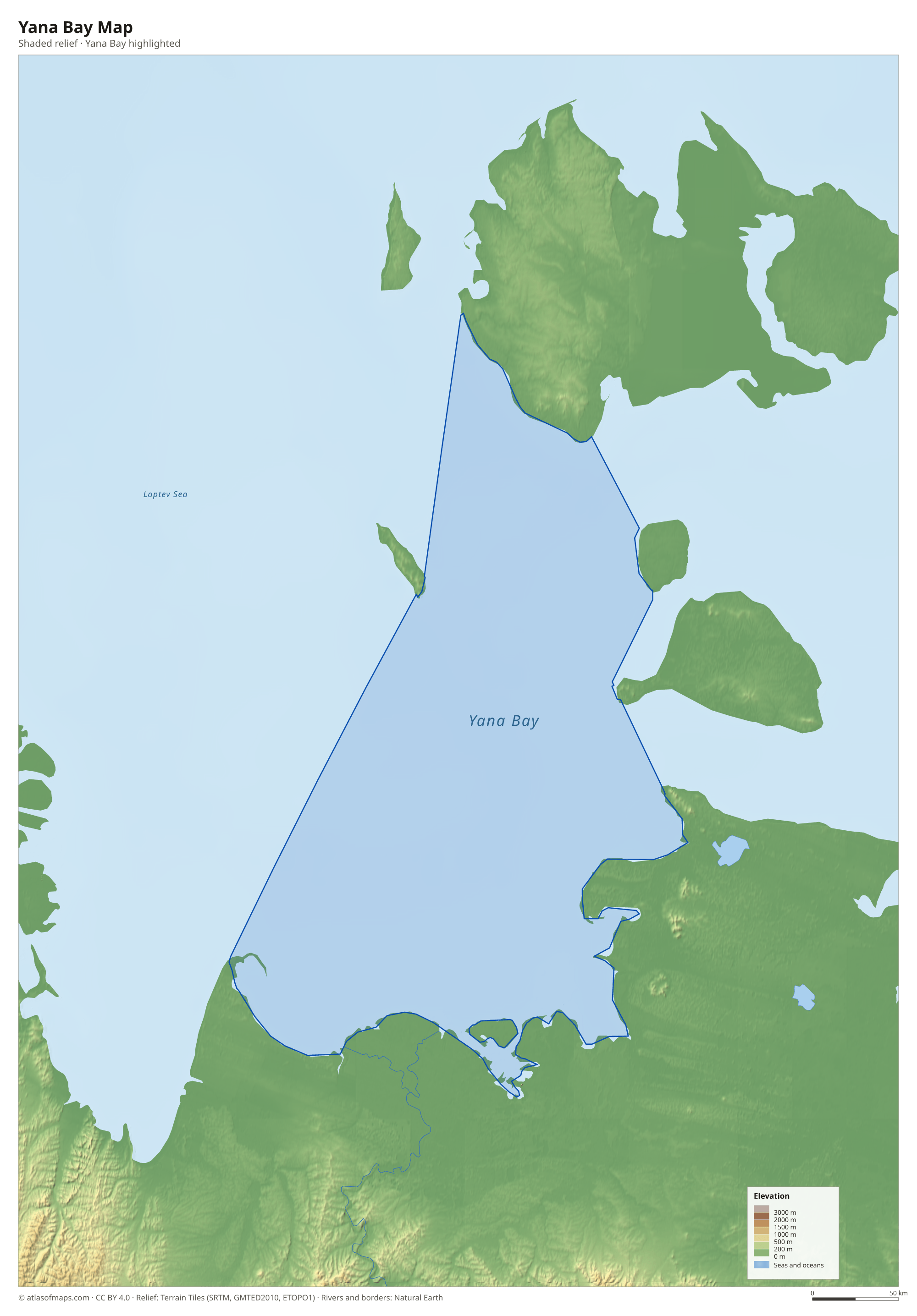 Yana Bay Map