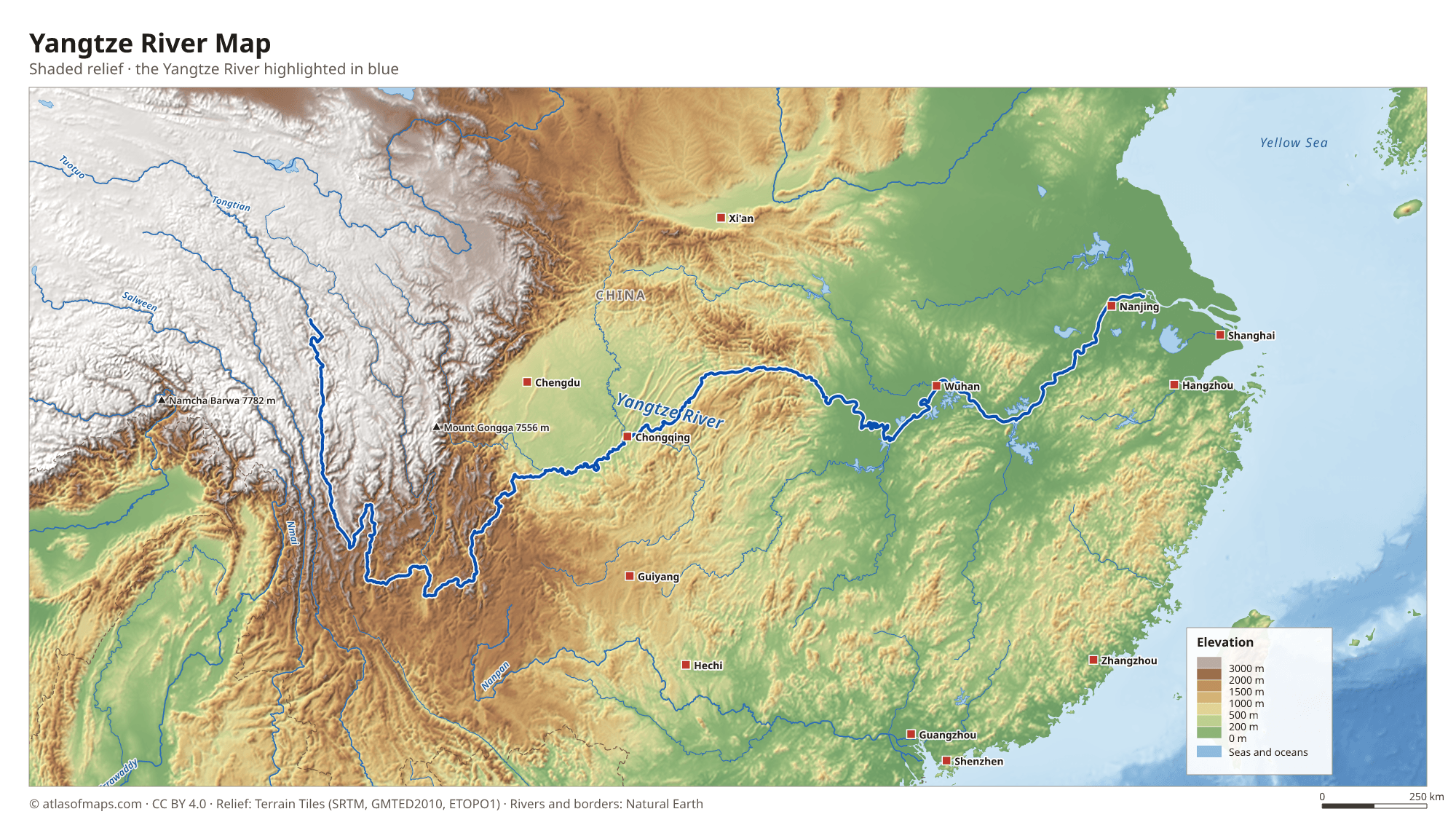 Yangtze River Map