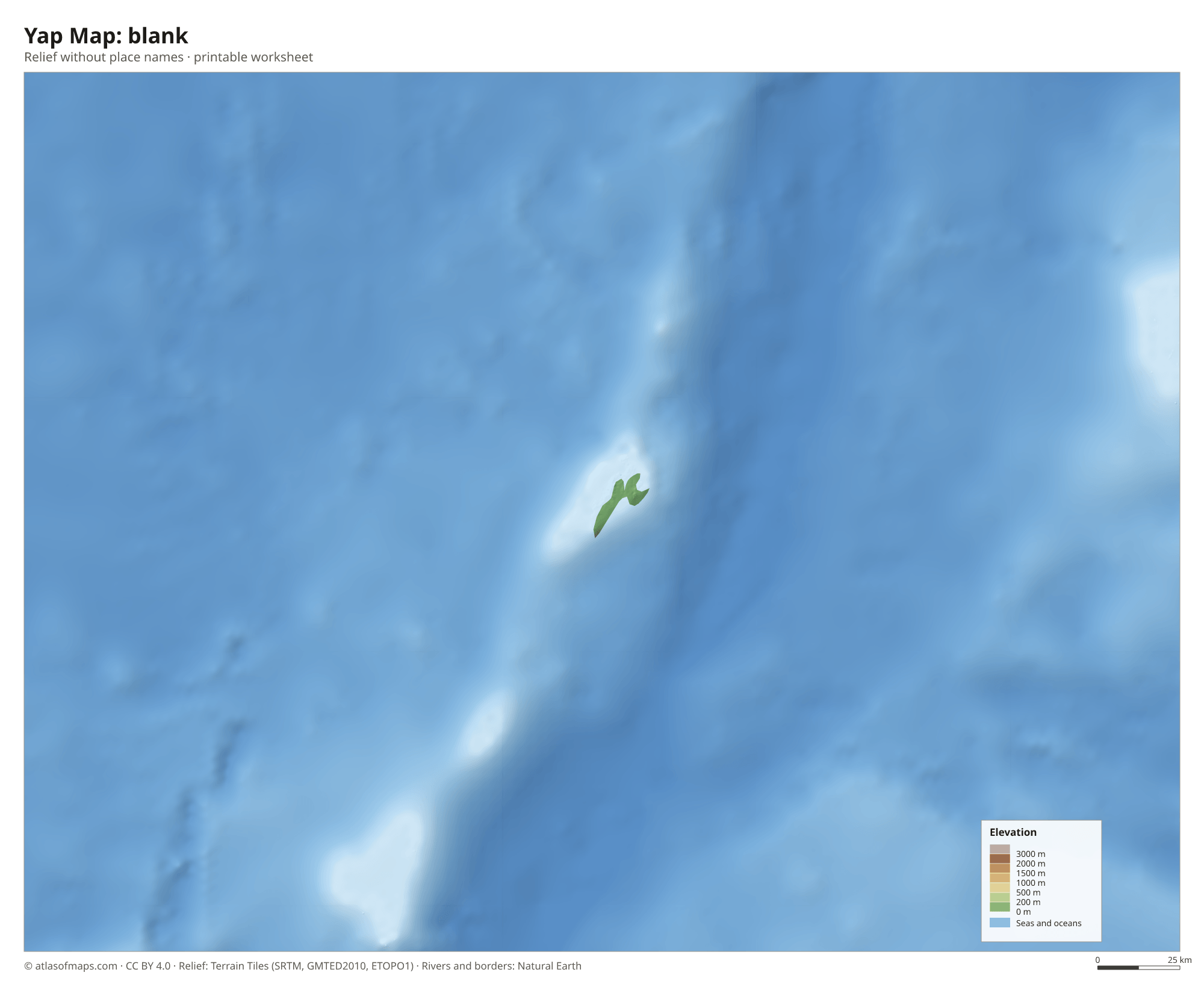 Yap Map without names