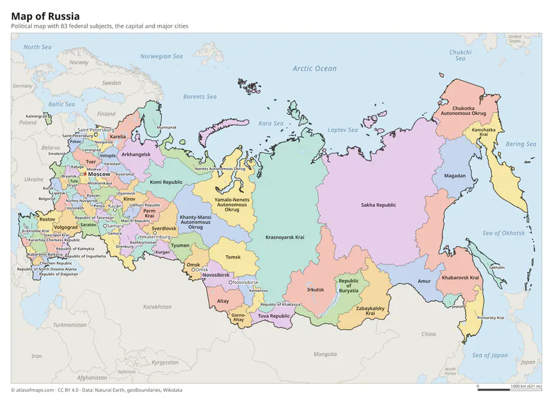 Map of Russia