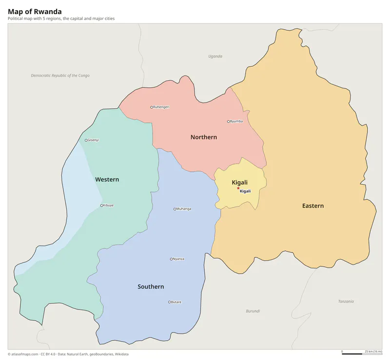 Map of Rwanda