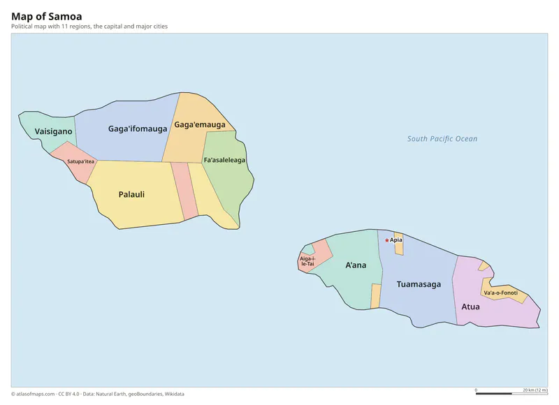 Map of Samoa