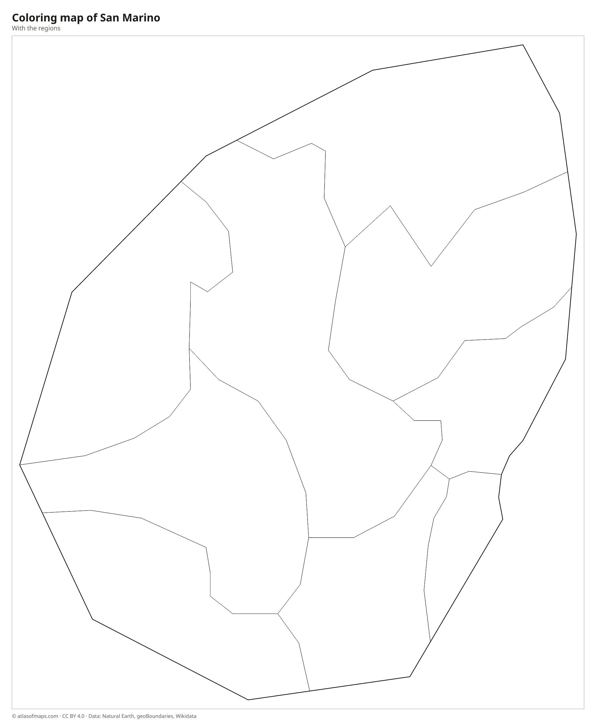 Coloring map of San Marino