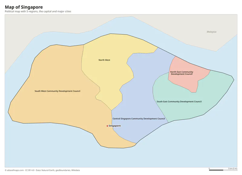 Map of Singapore